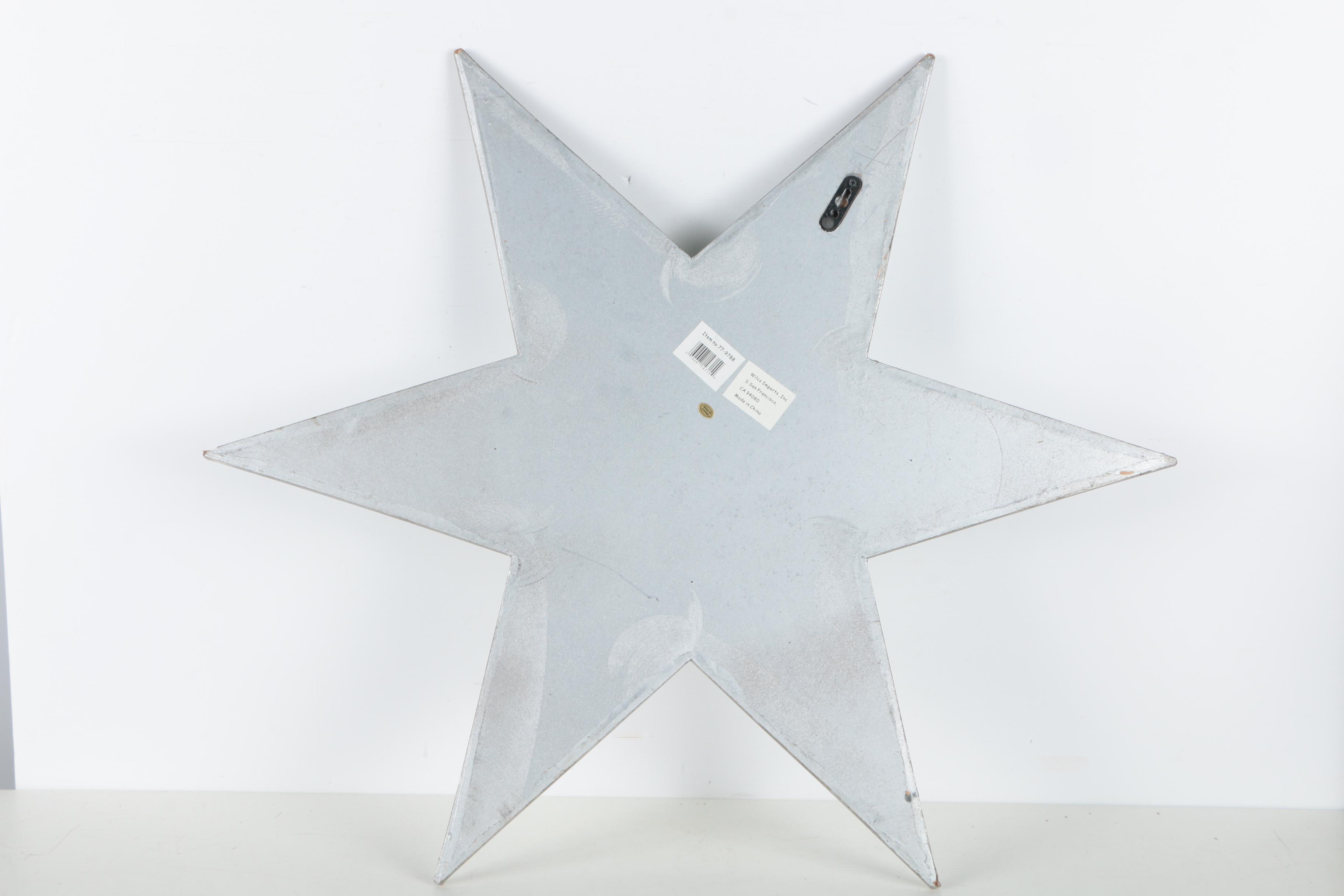 Two Mirrored Star Wall Hangings