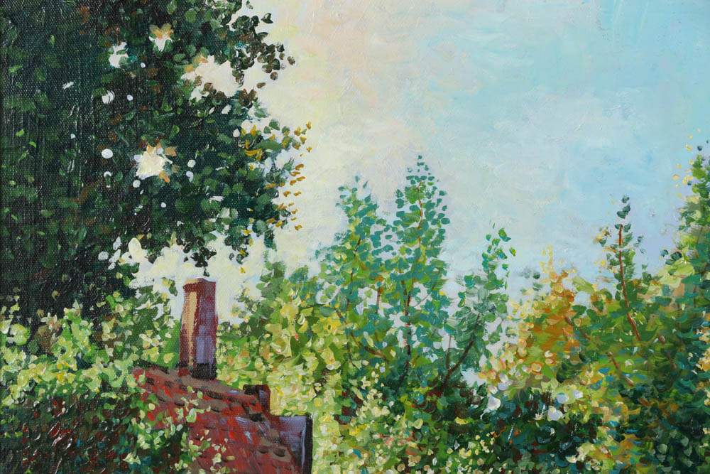 Yuri Dvornik Oil Painting on Canvas "Ye Olde Bell"