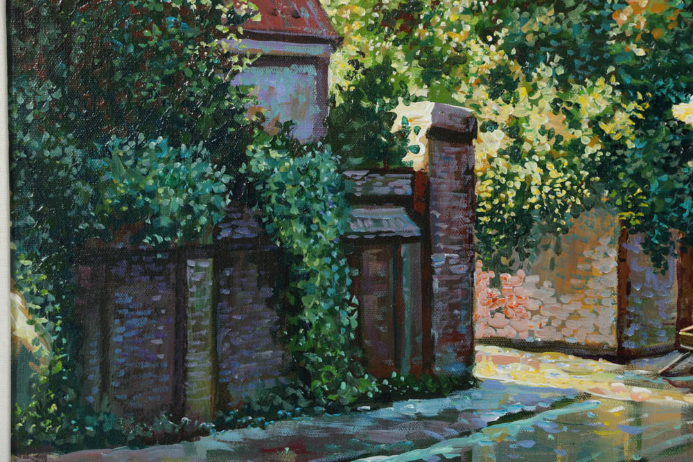 Yuri Dvornik Oil Painting on Canvas "Ye Olde Bell"