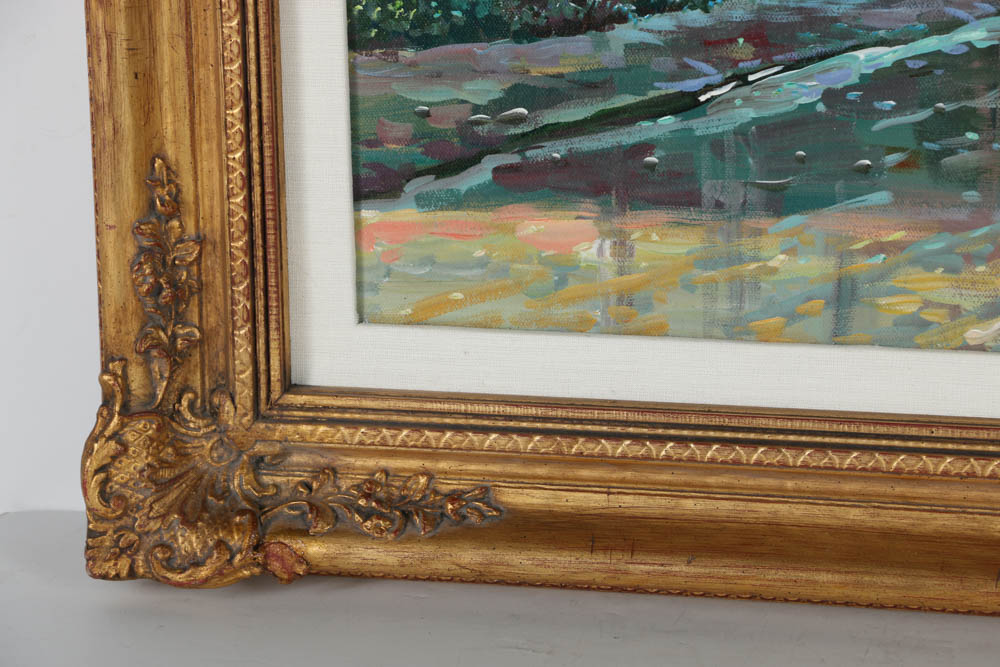 Yuri Dvornik Oil Painting on Canvas "Ye Olde Bell"