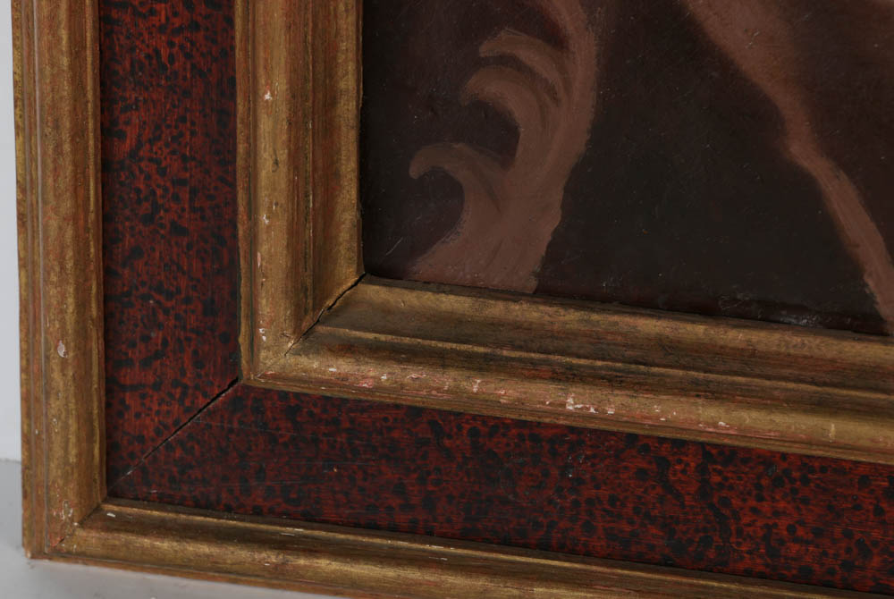 Oil Painting on Canvas of a Girl and Bird