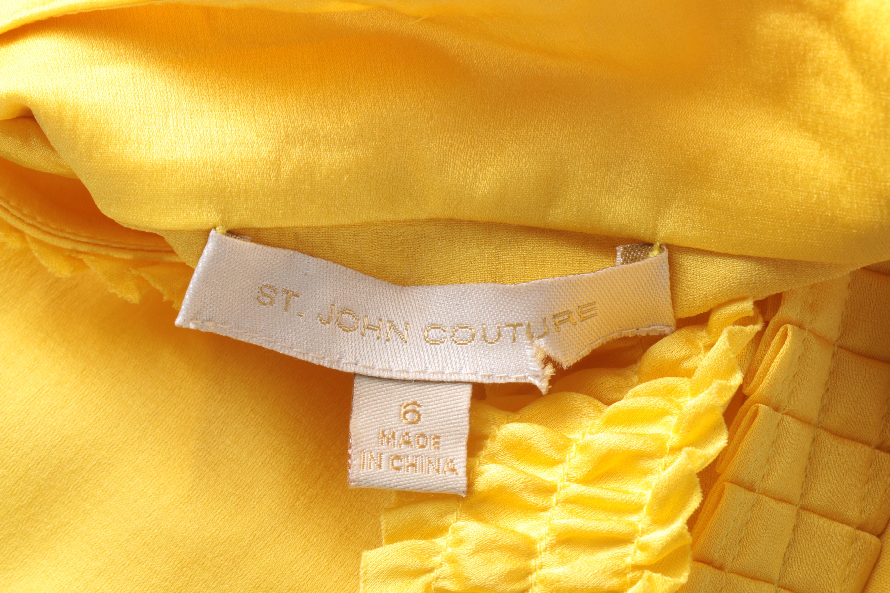 St. John Couture Yellow Top
