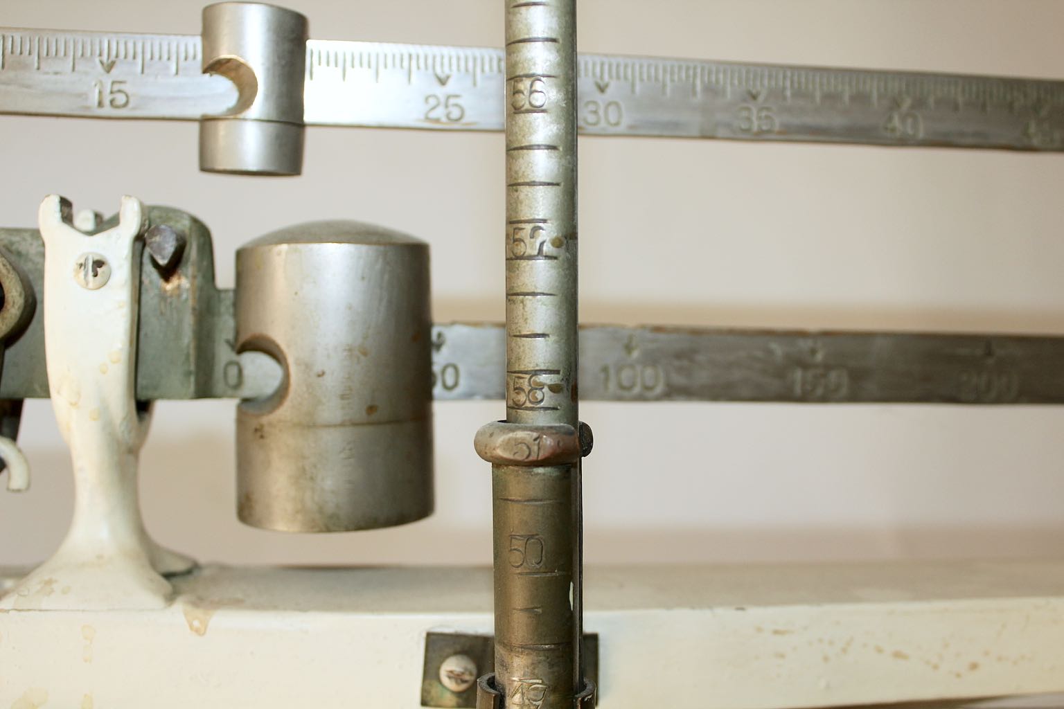 Vintage A.L. Aloe Company Scale with Height Measure