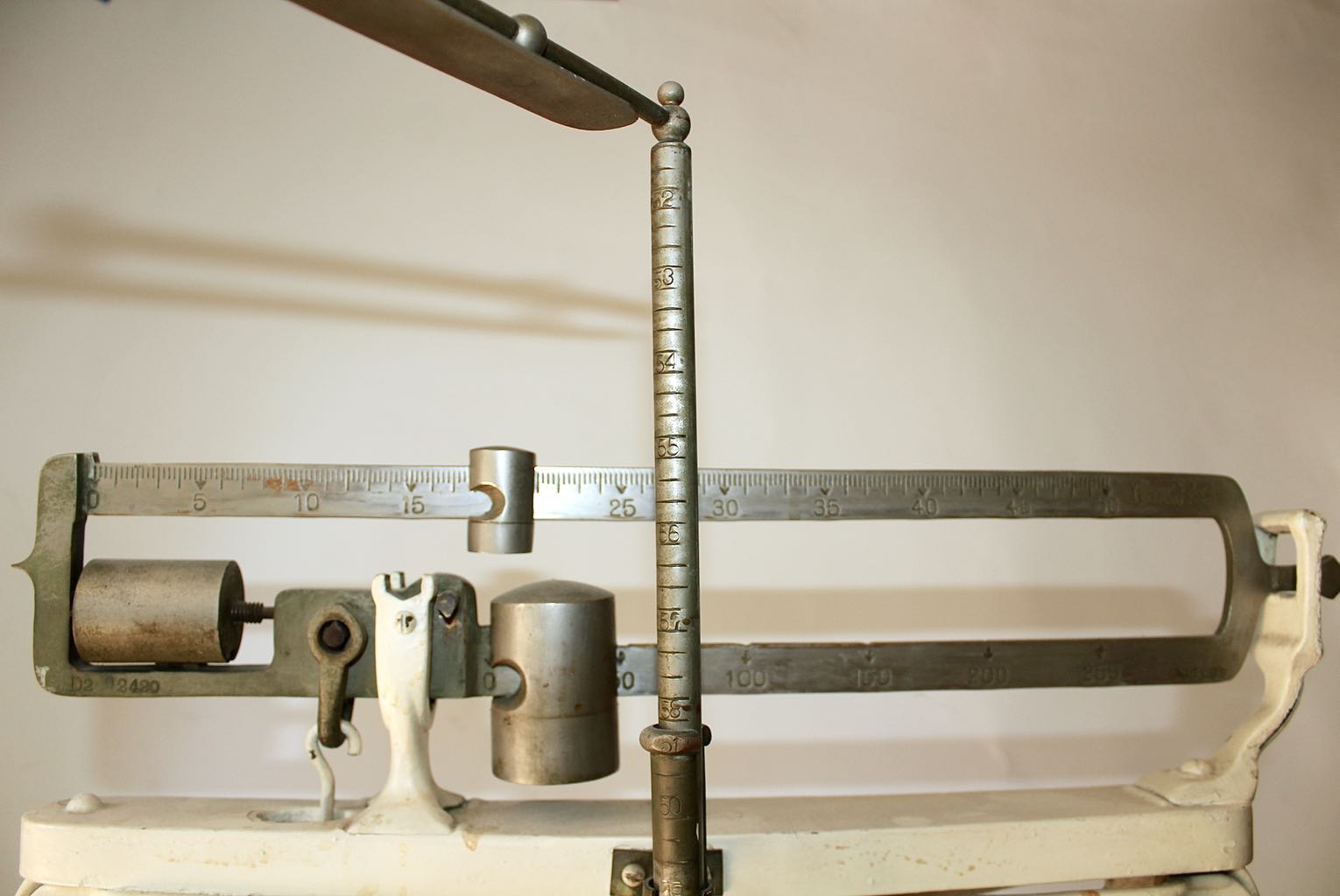 Vintage A.L. Aloe Company Scale with Height Measure