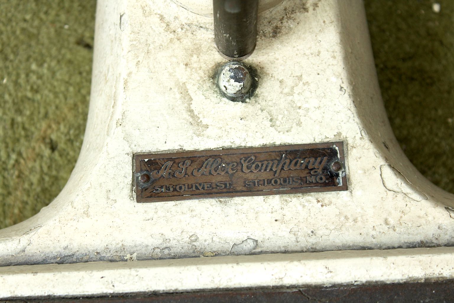 Vintage A.L. Aloe Company Scale with Height Measure