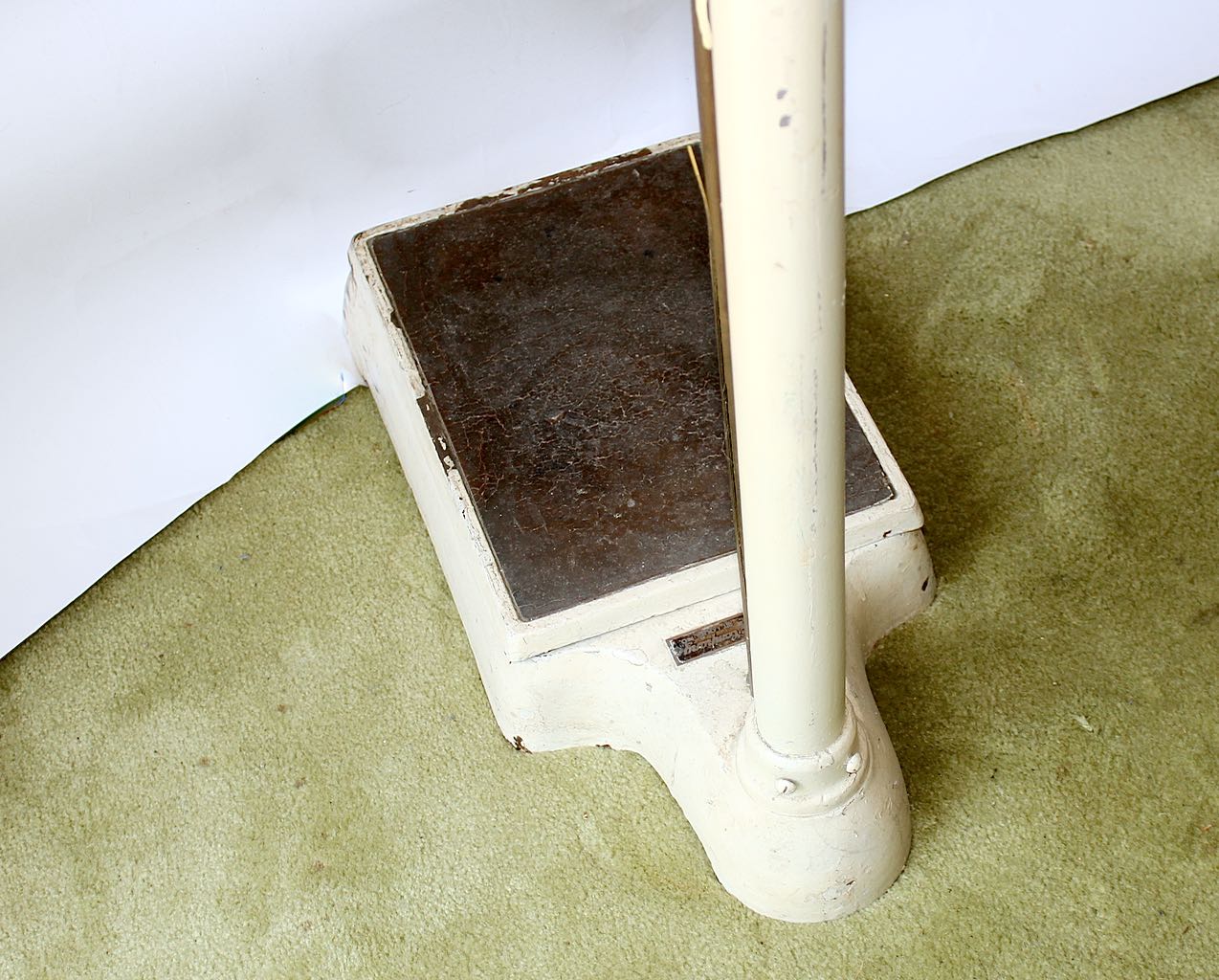 Vintage A.L. Aloe Company Scale with Height Measure