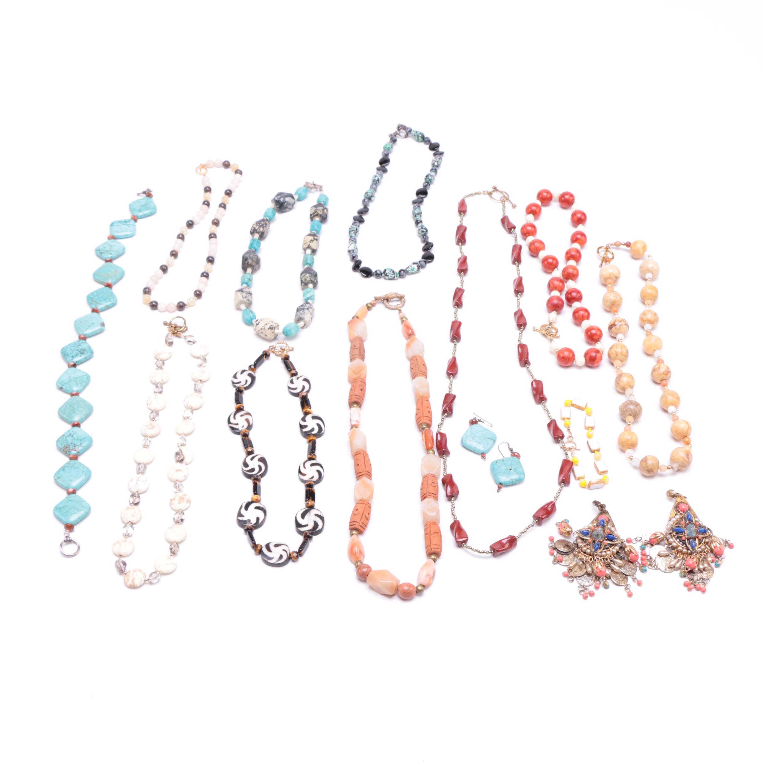 Assortment of Stone Jewelry