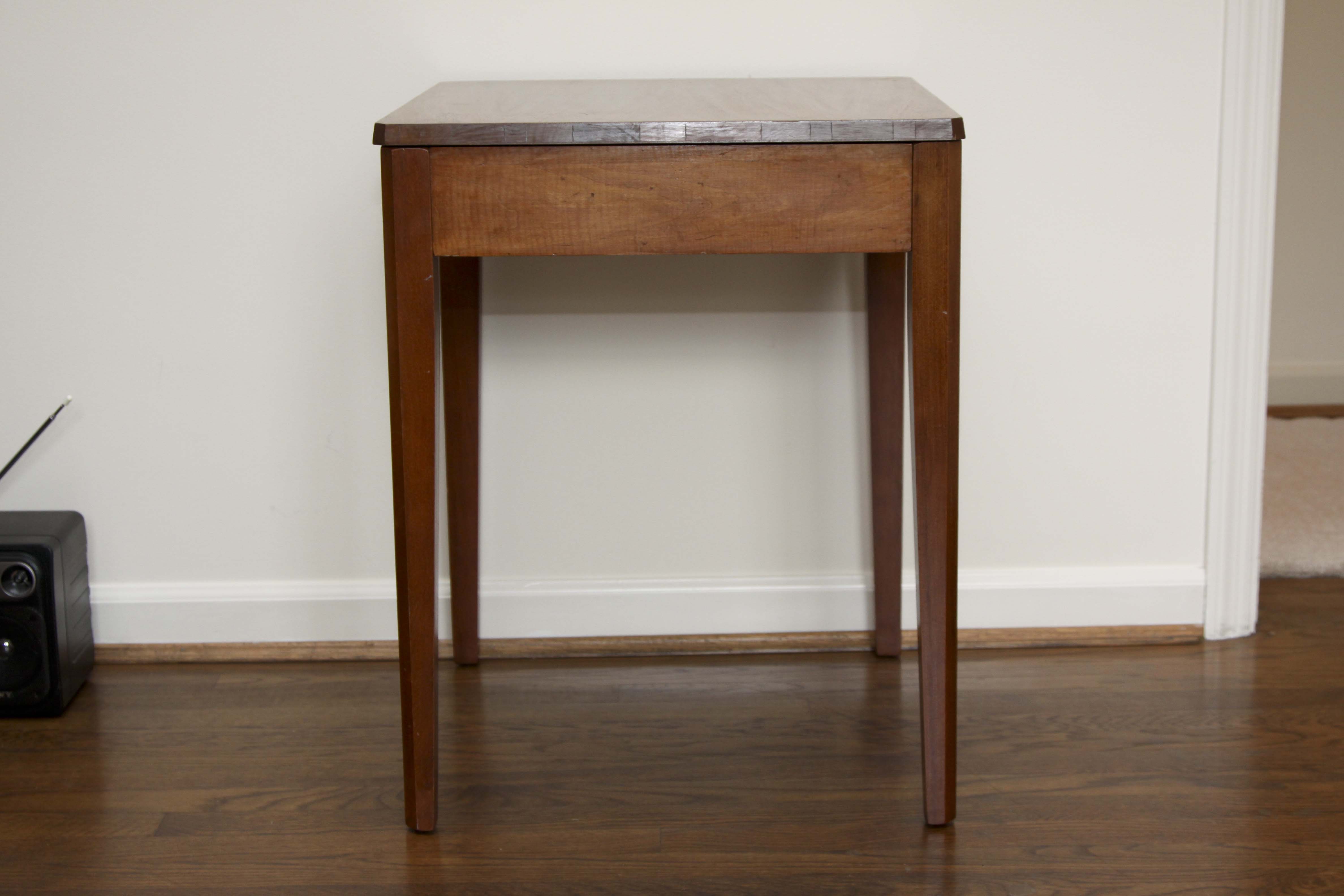 Vintage Swivel Top Side Table