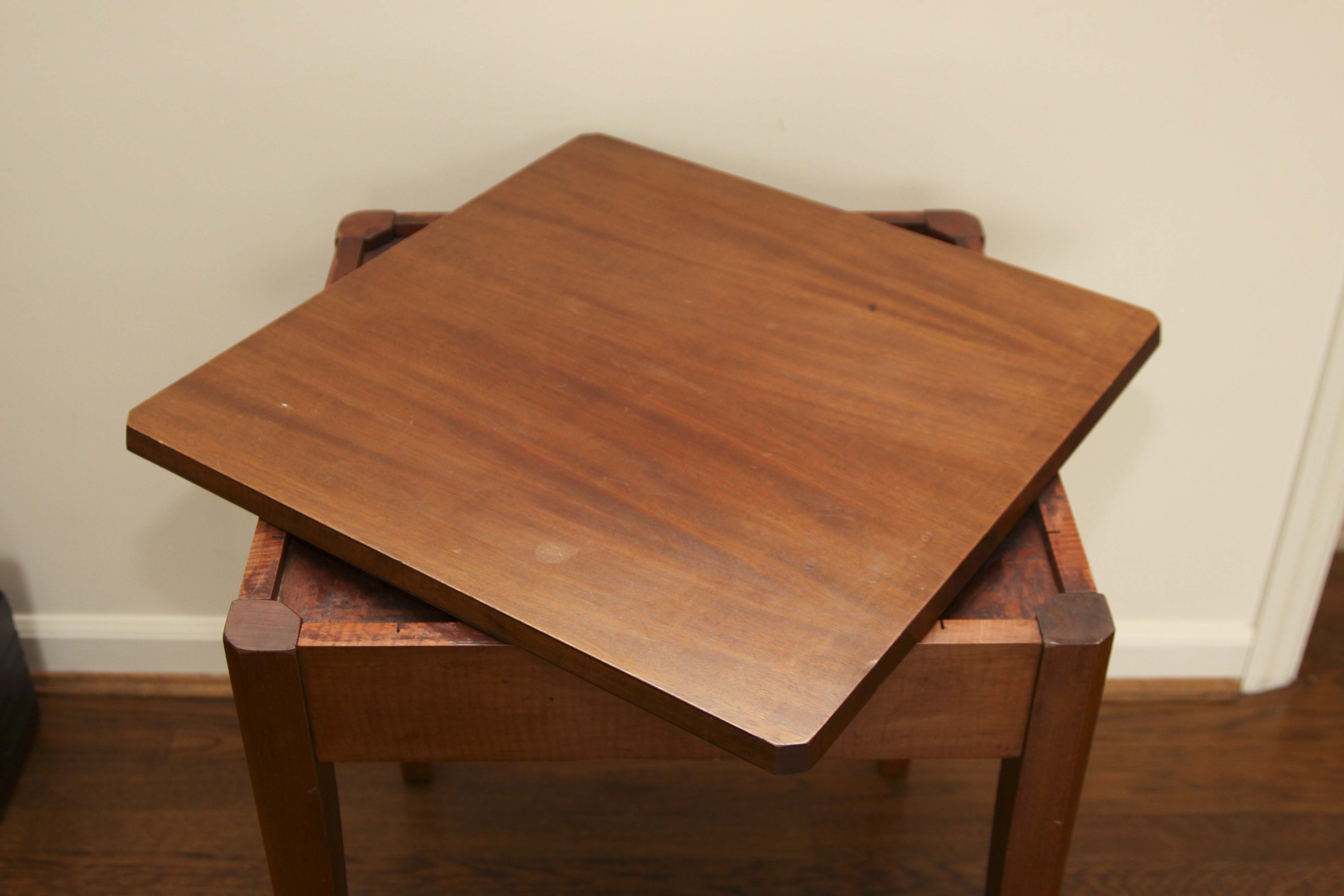 Vintage Swivel Top Side Table
