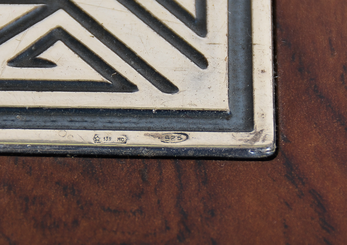 Burlwood Humidor With Sterling Silver Inlay