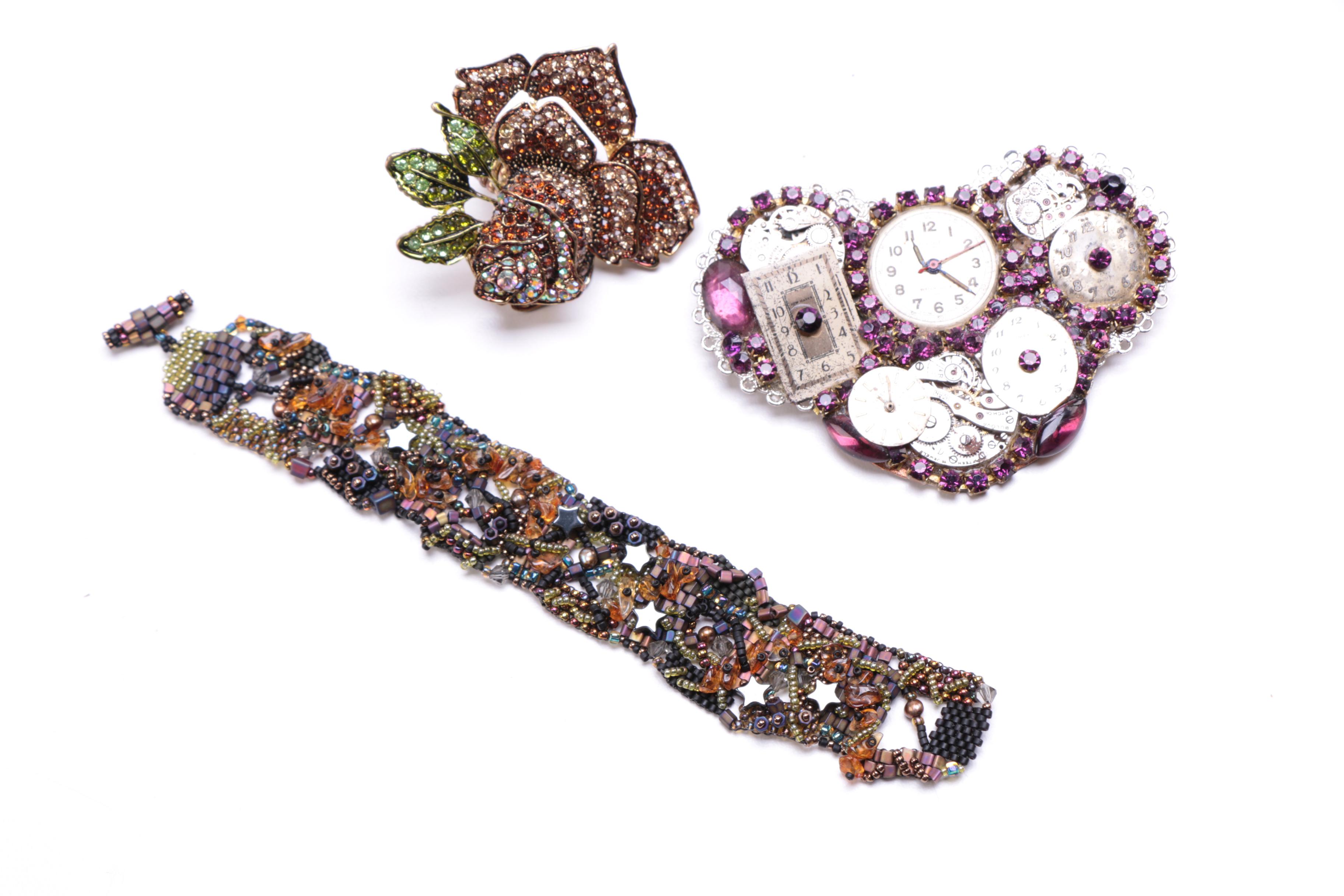 Van Der Straeten Flag Brooch and Other Statement Jewelry Pieces