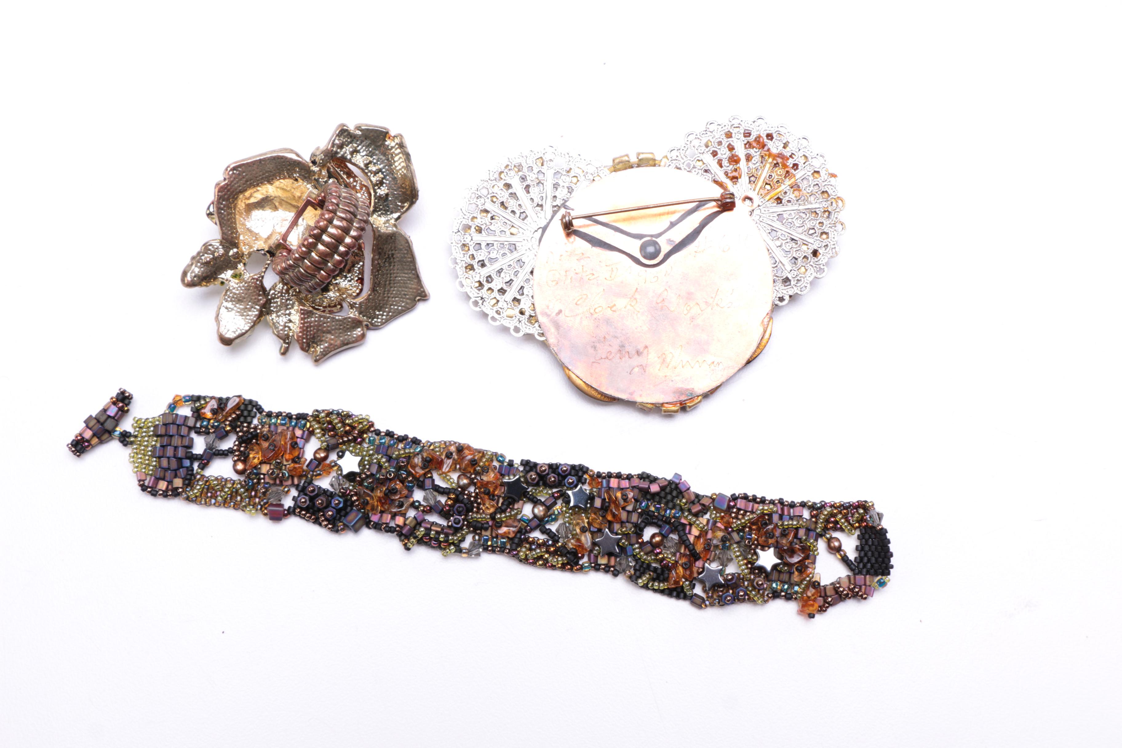 Van Der Straeten Flag Brooch and Other Statement Jewelry Pieces