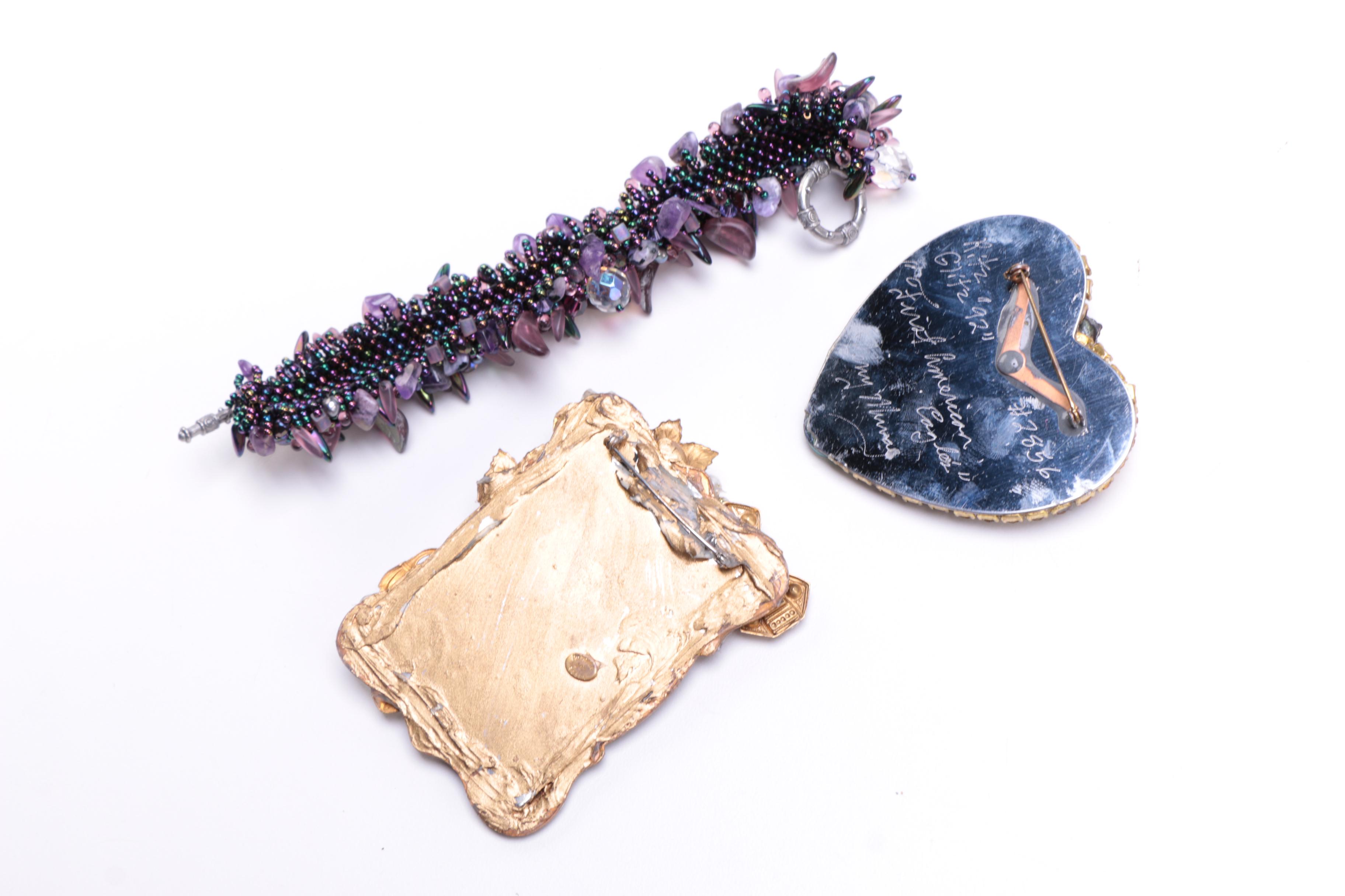 Van Der Straeten Flag Brooch and Other Statement Jewelry Pieces