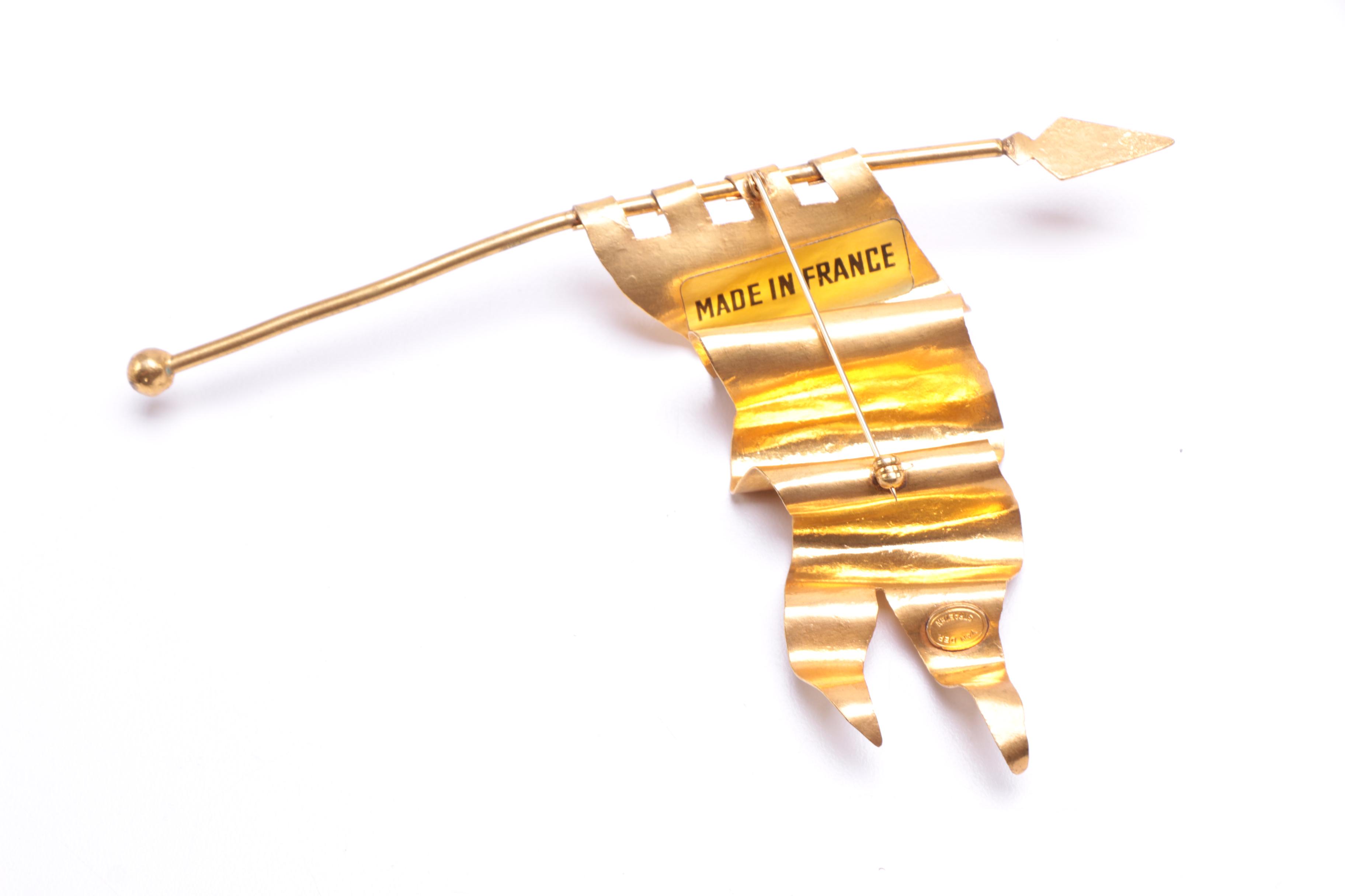 Van Der Straeten Flag Brooch and Other Statement Jewelry Pieces