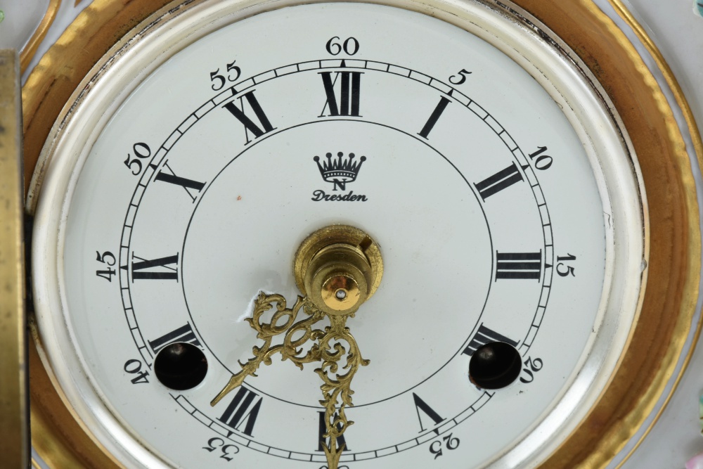 "Alt Meissen Art" Dresden Porcelain Clock