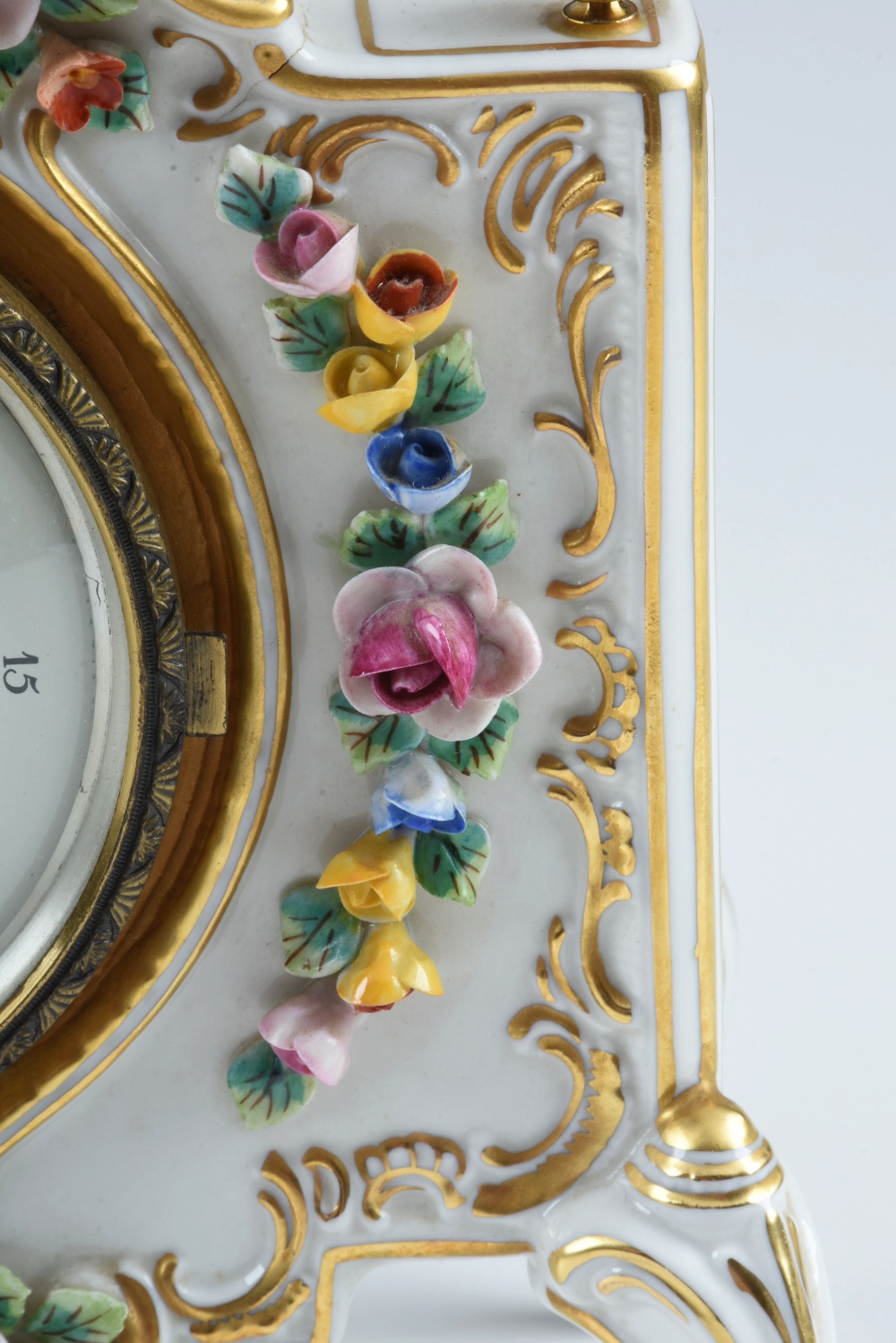 "Alt Meissen Art" Dresden Porcelain Clock