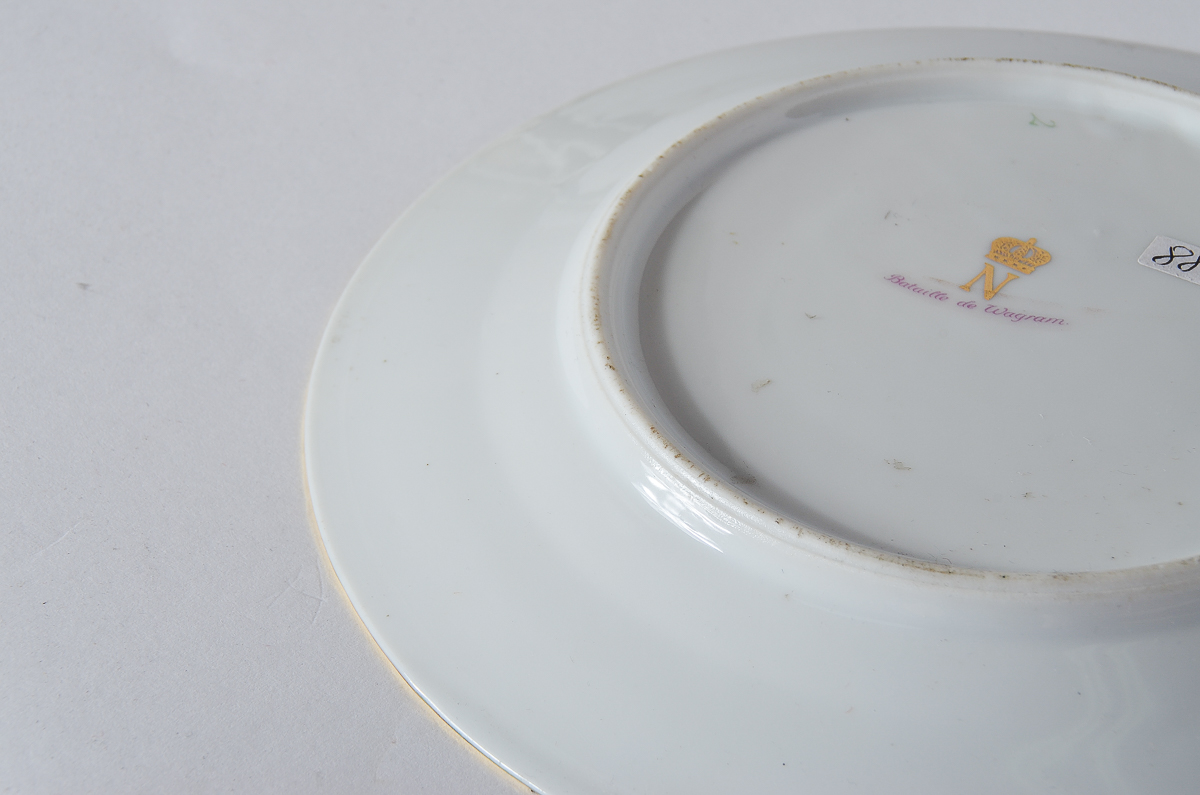Porcelain Napoleon "Bataille de Wagram" Cabinet Plate