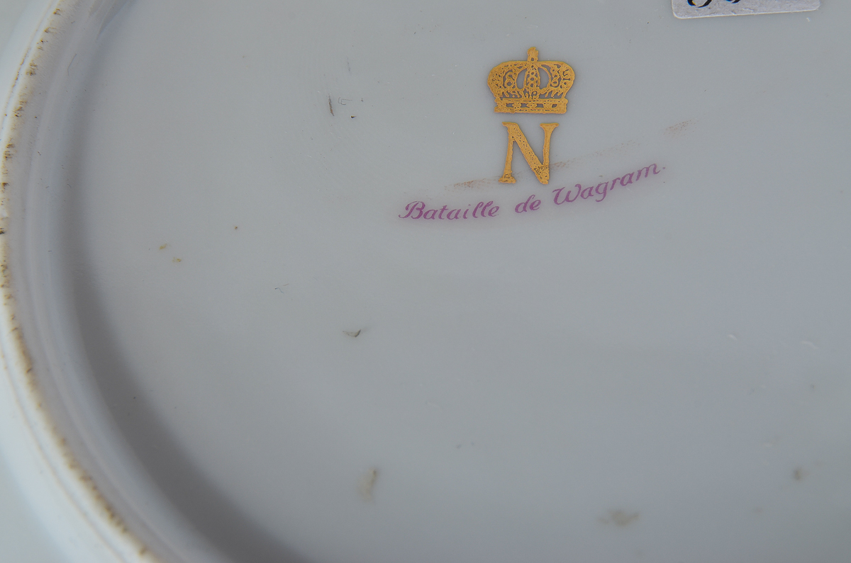 Porcelain Napoleon "Bataille de Wagram" Cabinet Plate