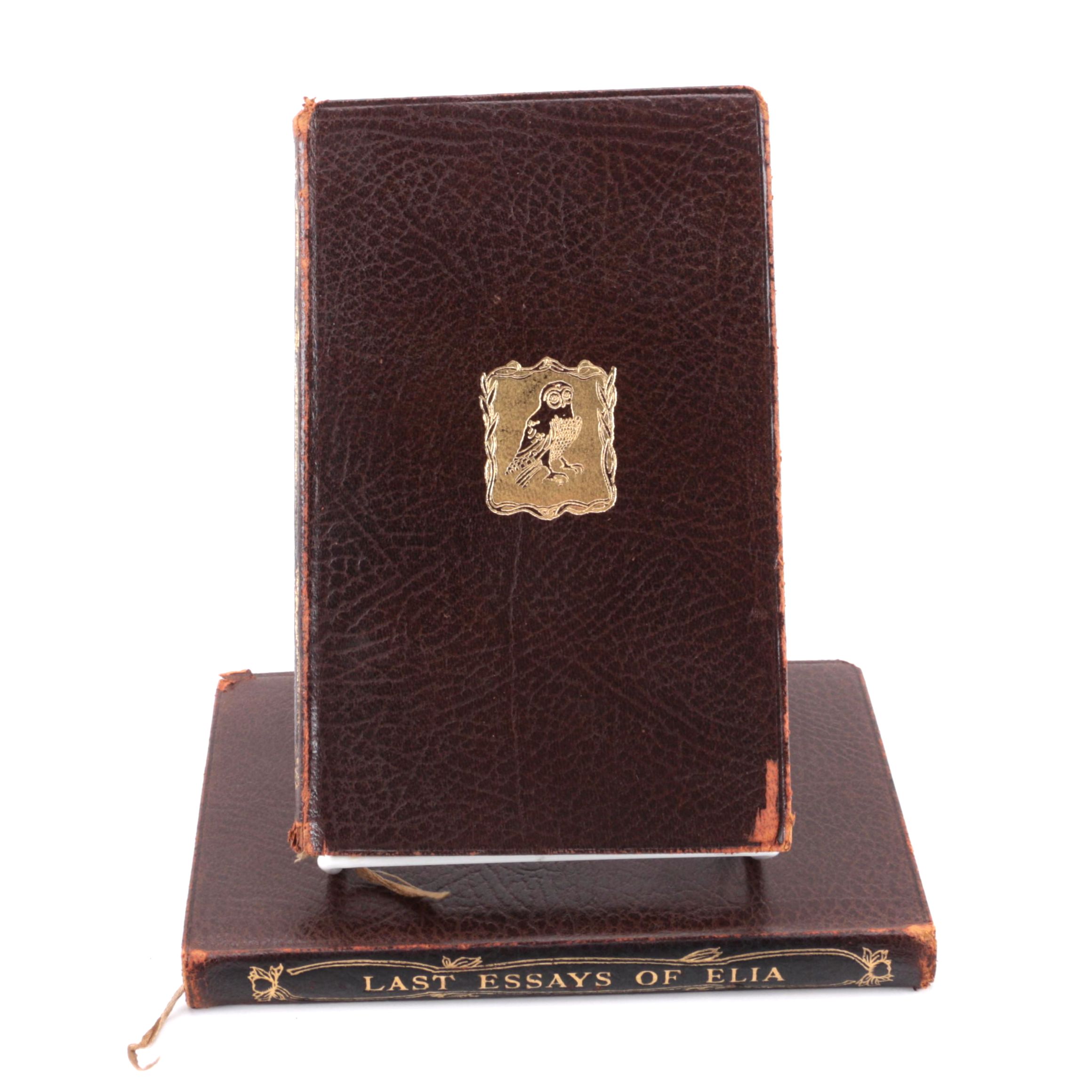 "Essays of Elia" and "Last Essays of Elia" by Charles Lamb