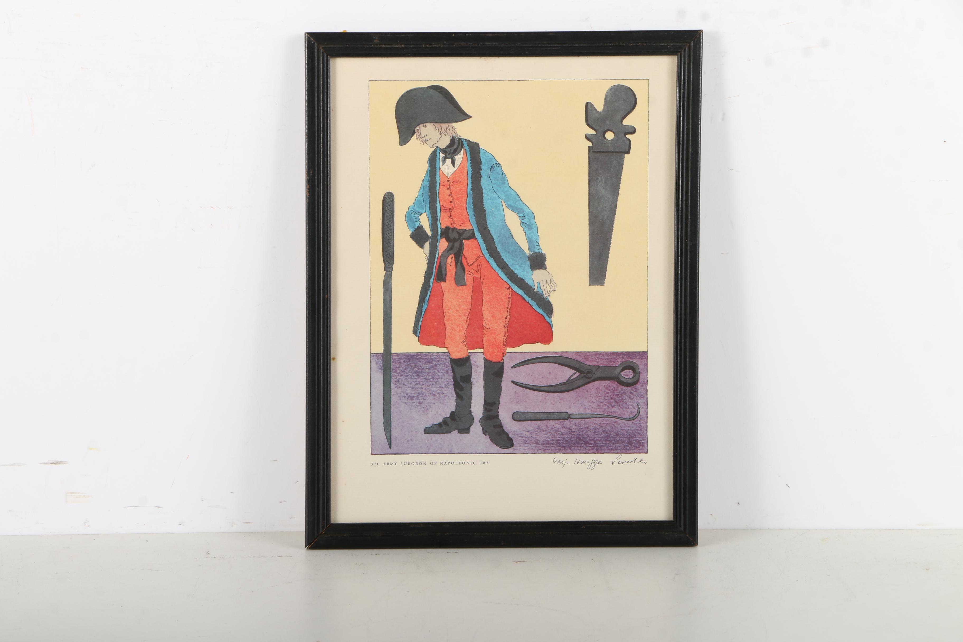 Offset Lithographs After Warja Honegger-Lavater From "2300 Years of Medical Costume"