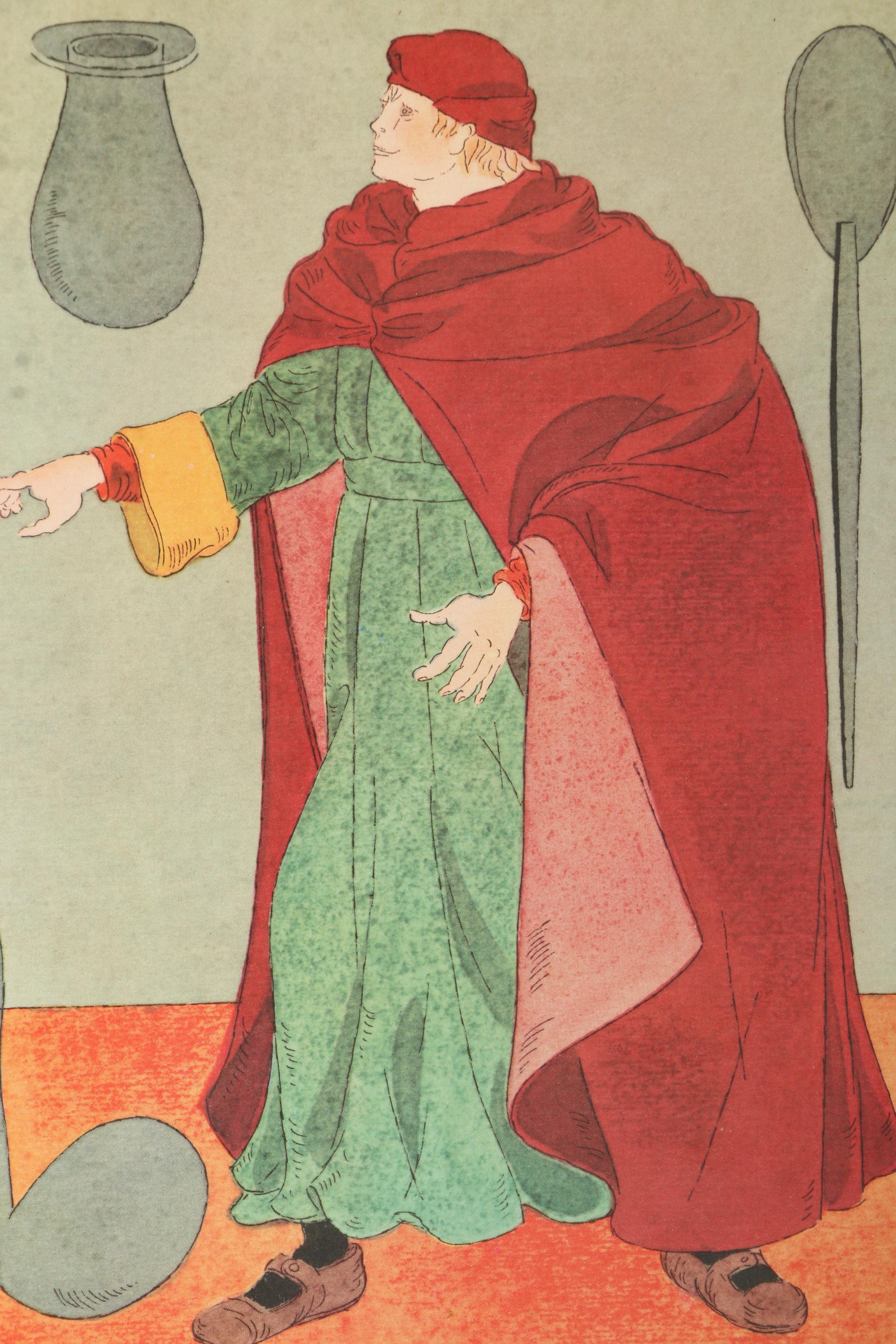 Offset Lithographs After Warja Honegger-Lavater From "2300 Years of Medical Costume"