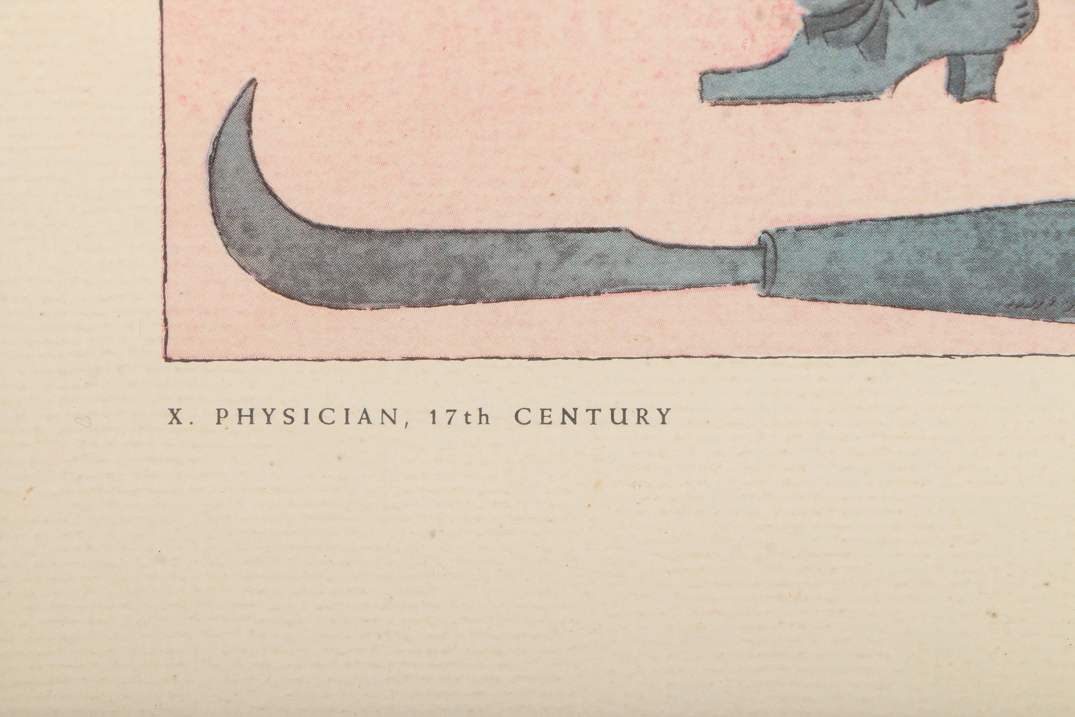 Offset Lithographs After Warja Honegger-Lavater From "2300 Years of Medical Costume"