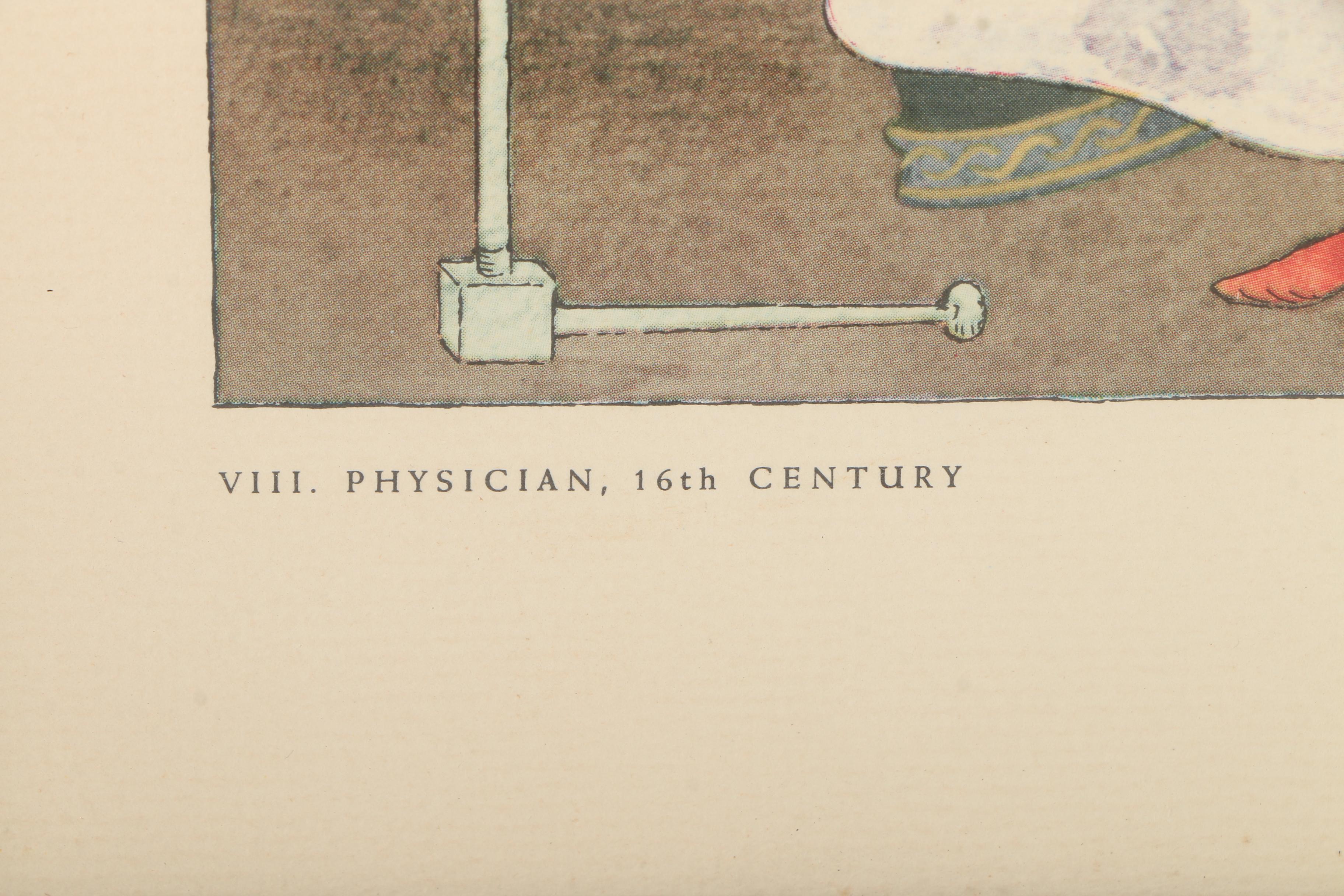 Offset Lithographs After Warja Honegger-Lavater From "2300 Years of Medical Costume"