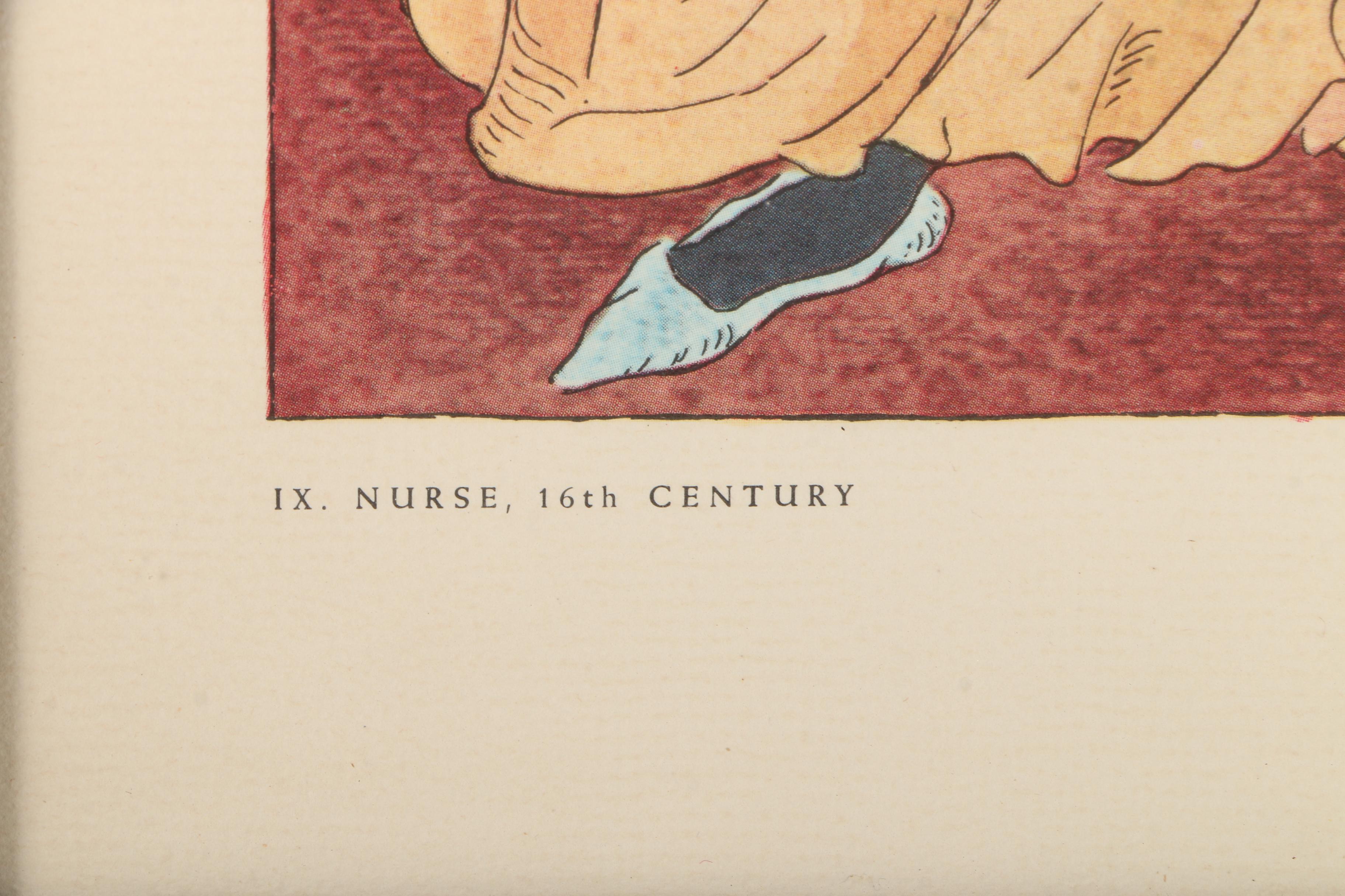 Offset Lithographs After Warja Honegger-Lavater From "2300 Years of Medical Costume"