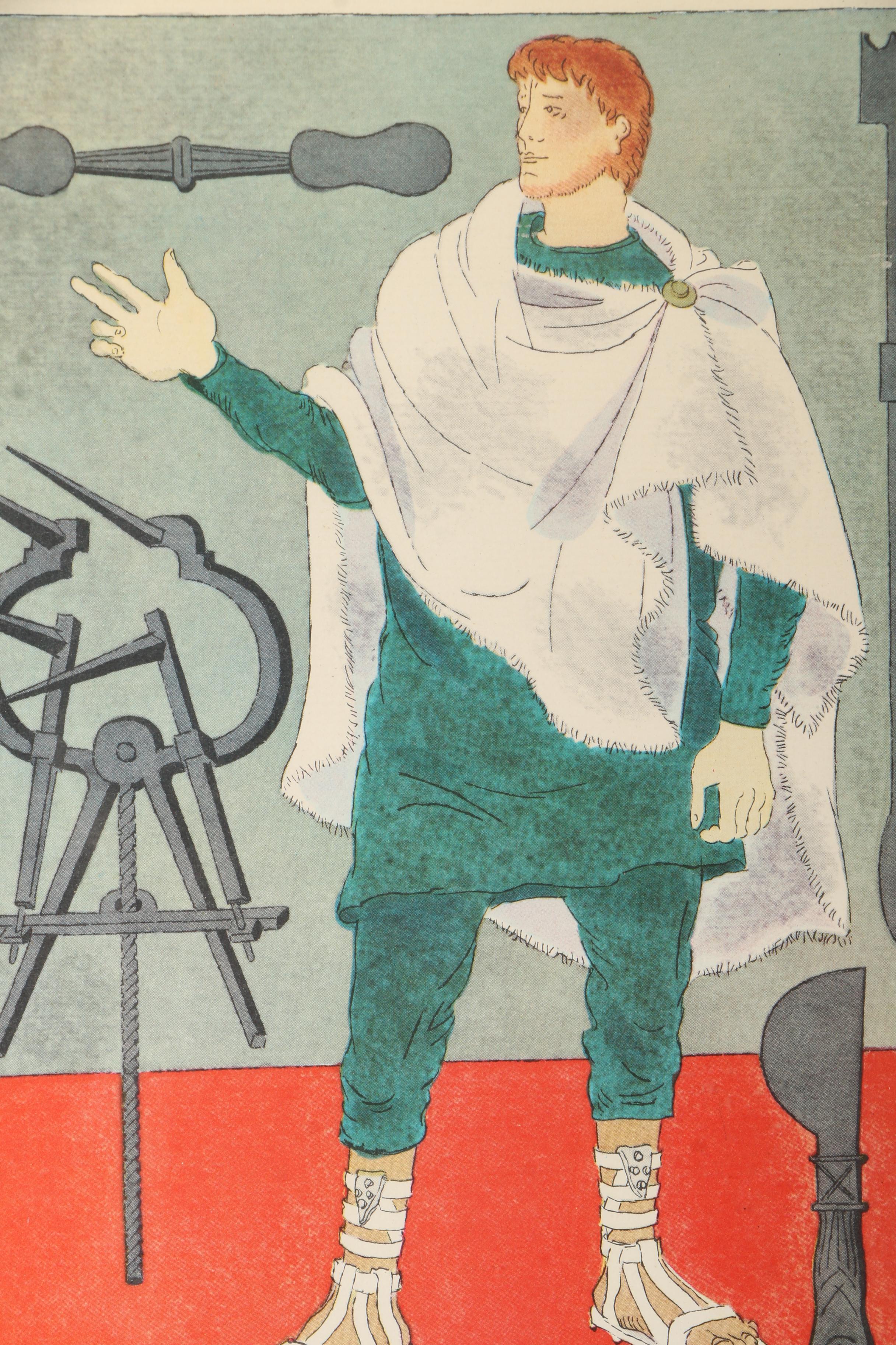 Offset Lithographs After Warja Honegger-Lavater From "2300 Years of Medical Costume"