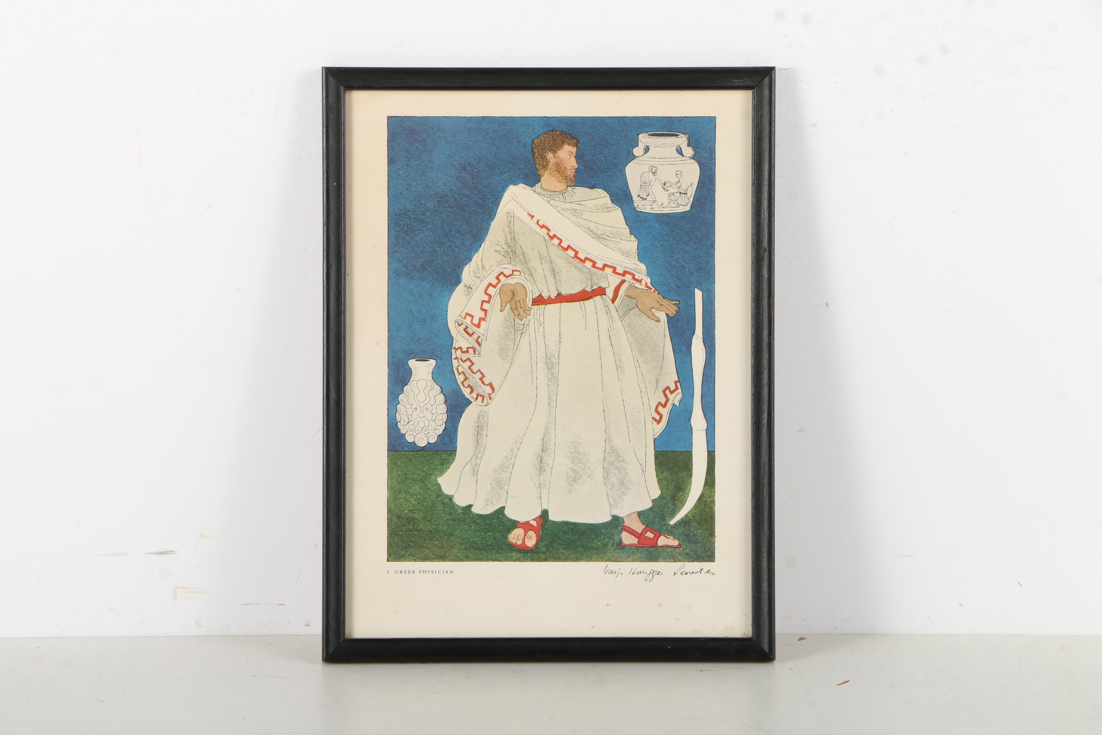 Offset Lithographs After Warja Honegger-Lavater From "2300 Years of Medical Costume"