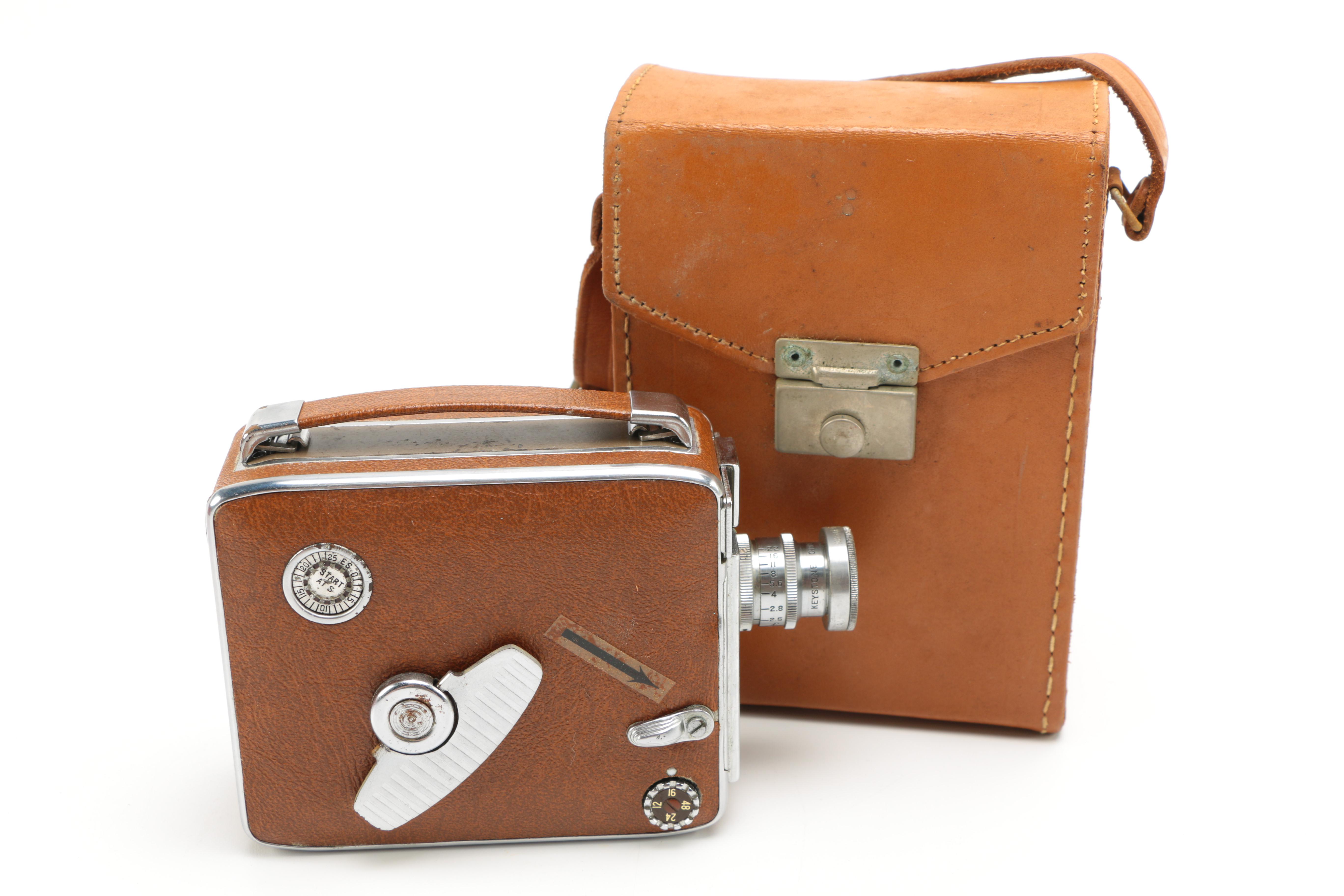 Vintage Keystone Video Cameras with Accessories