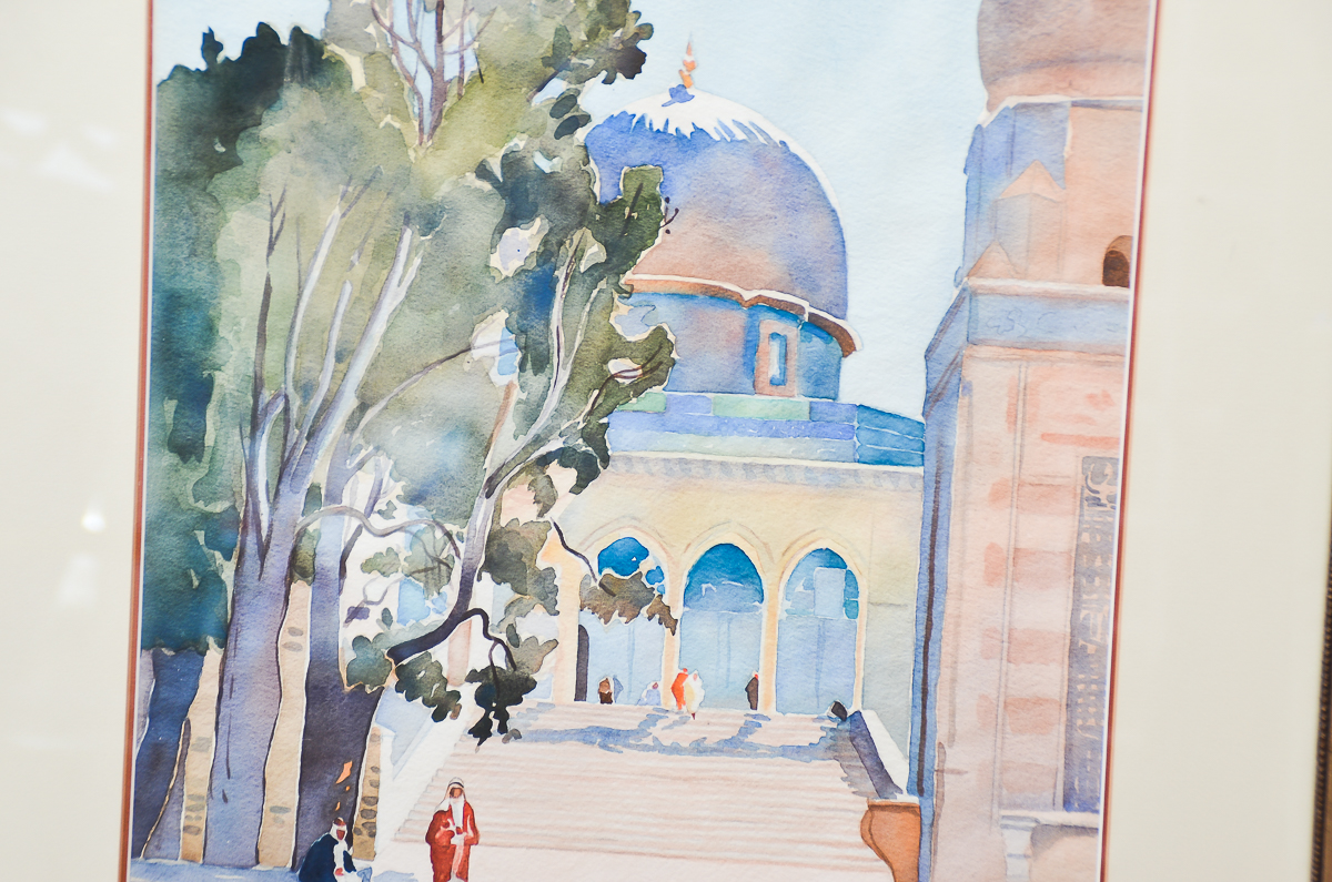 Orientalist Themed Watercolor on Paper