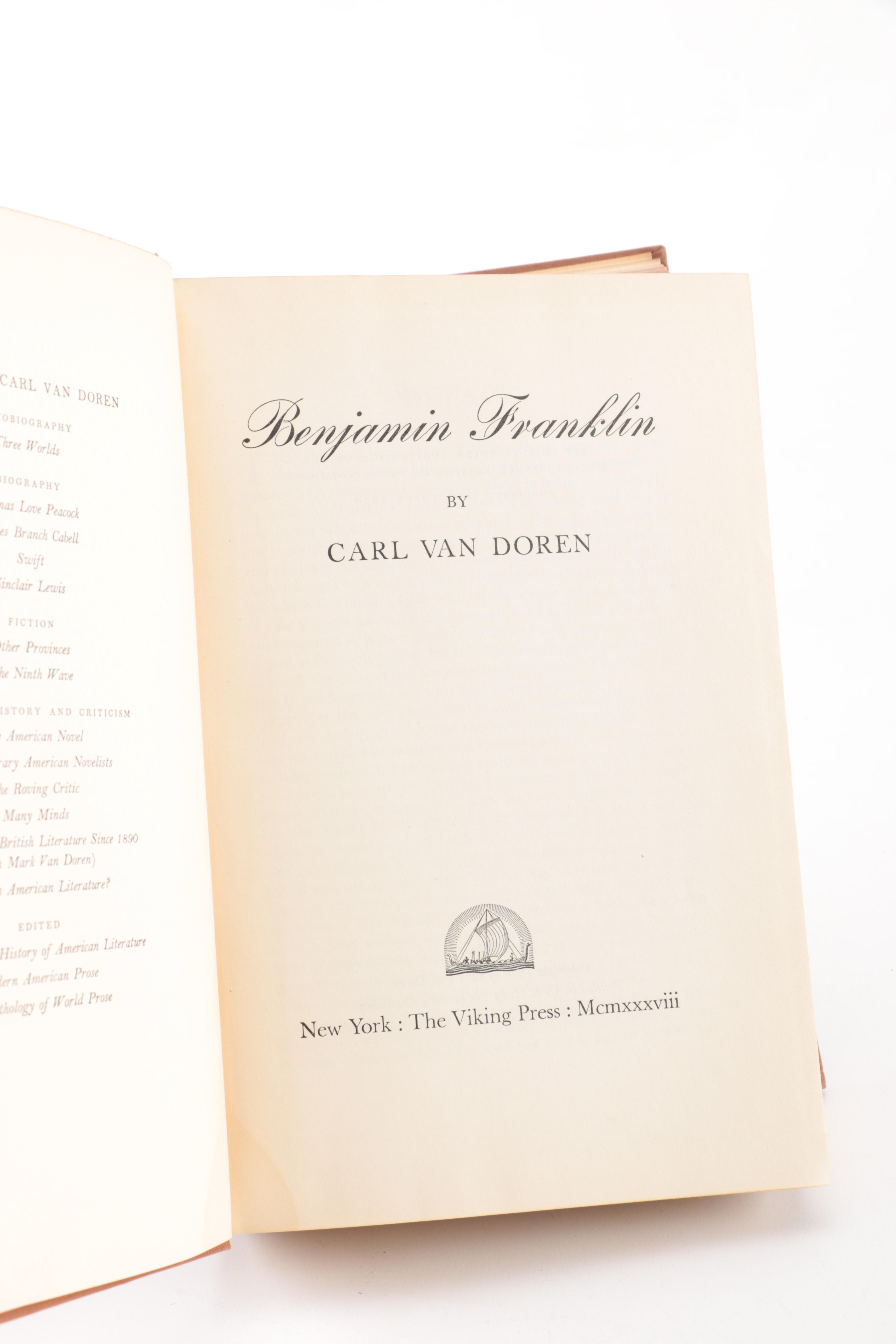 Biographies on Louis Armstrong, Thomas Edison, and Benjamin Franklin