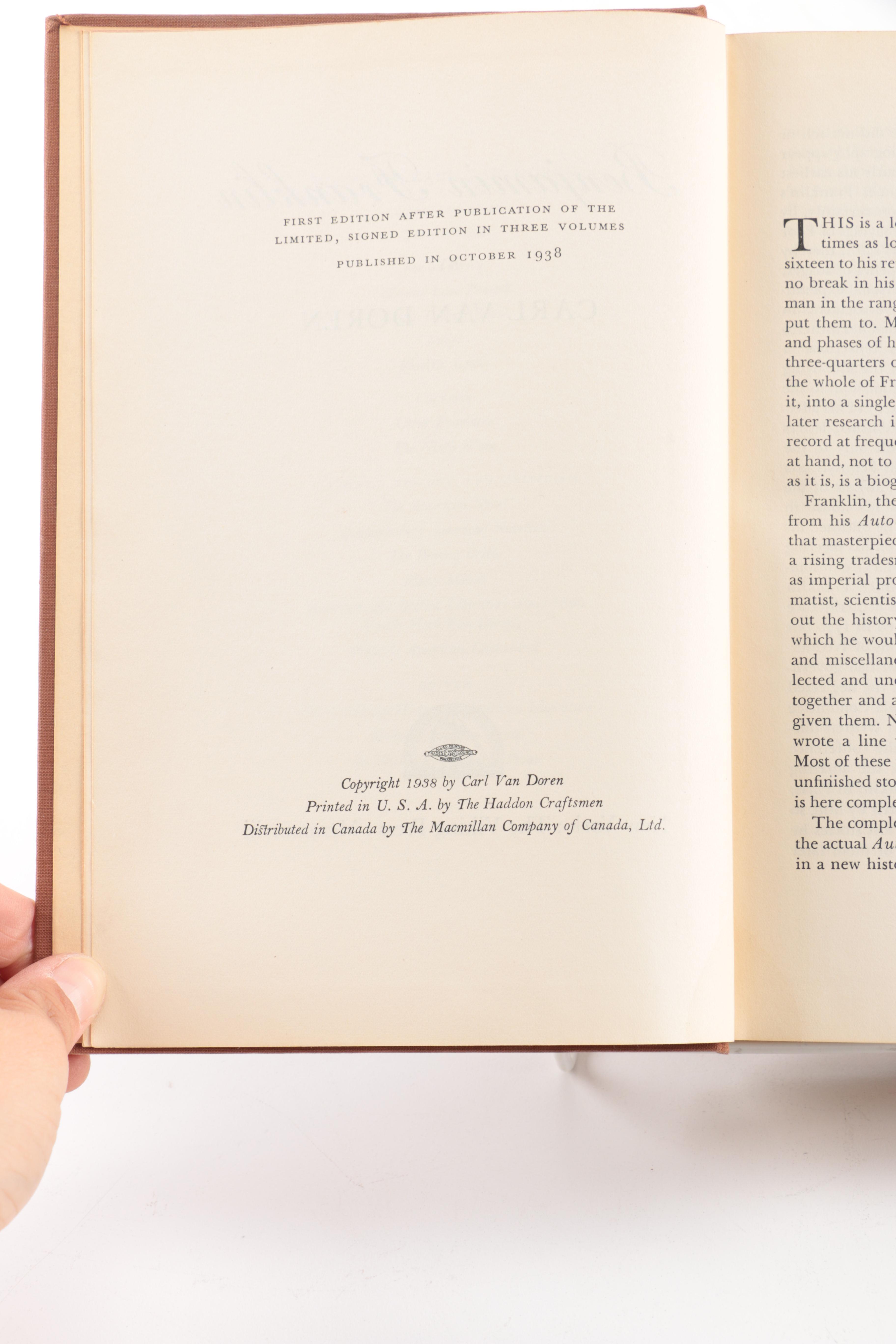 Biographies on Louis Armstrong, Thomas Edison, and Benjamin Franklin