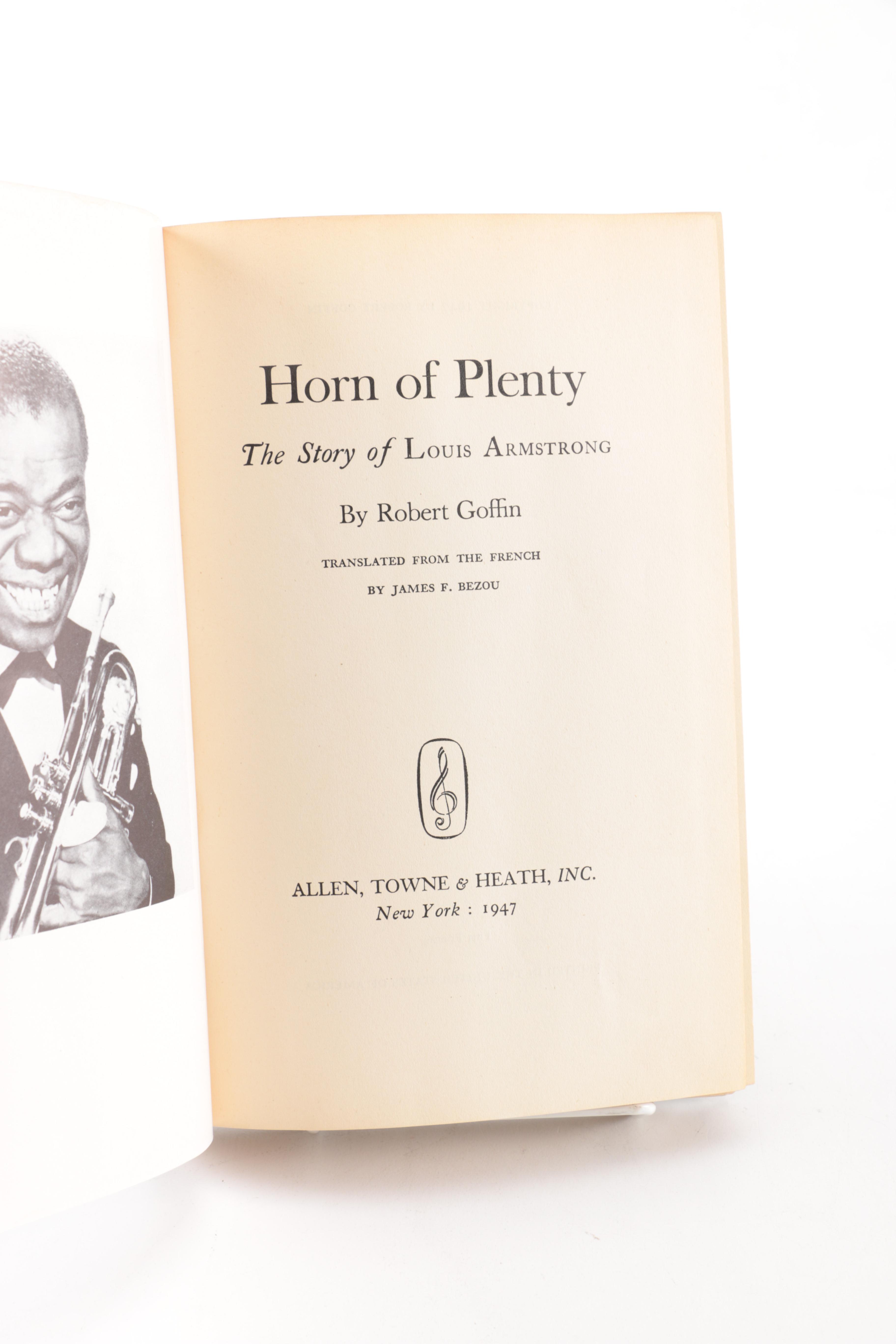 Biographies on Louis Armstrong, Thomas Edison, and Benjamin Franklin