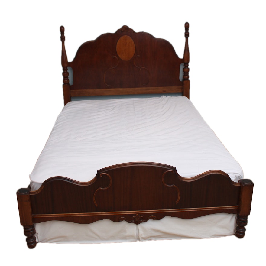 Vintage Waterfall Style Double Bed Frame