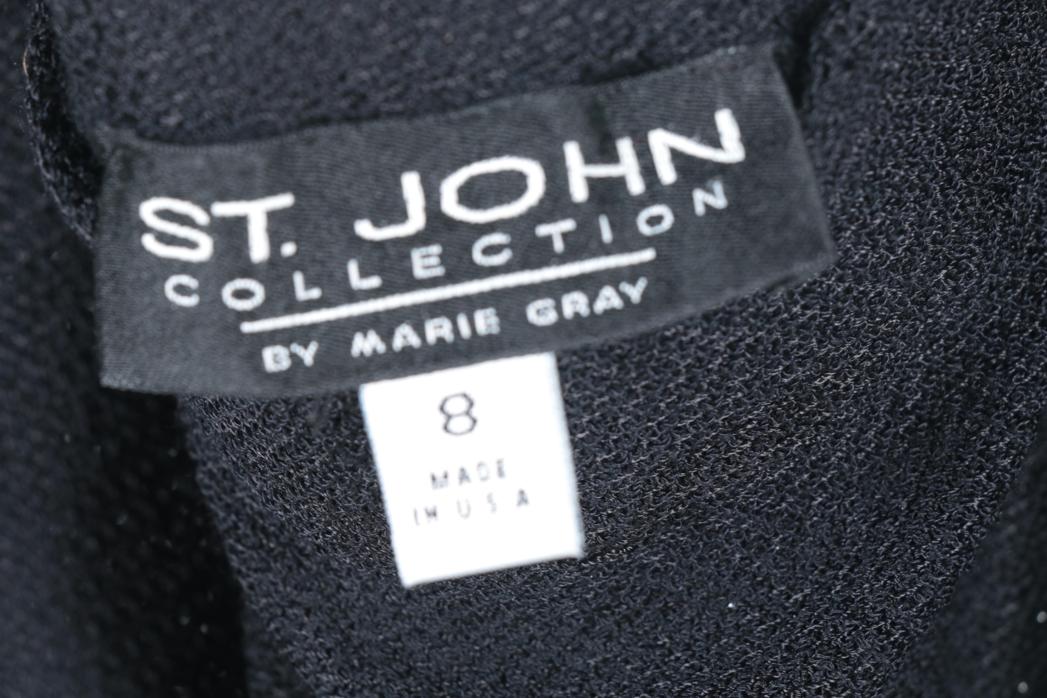 Women's Black Knit Mix and Match Separates Including St. John Collection by Marie Gray