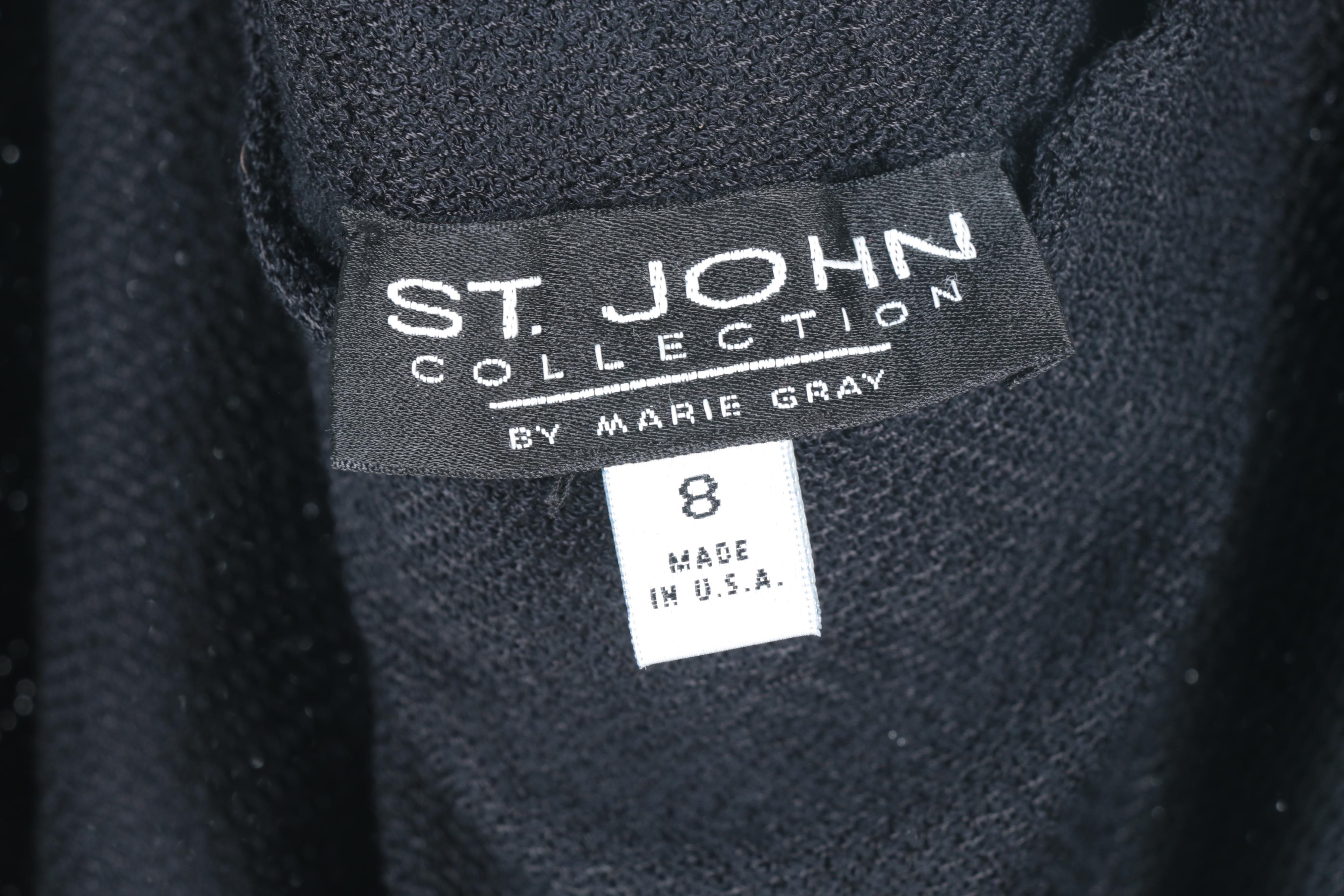 Women's Black Knit Mix and Match Separates Including St. John Collection by Marie Gray