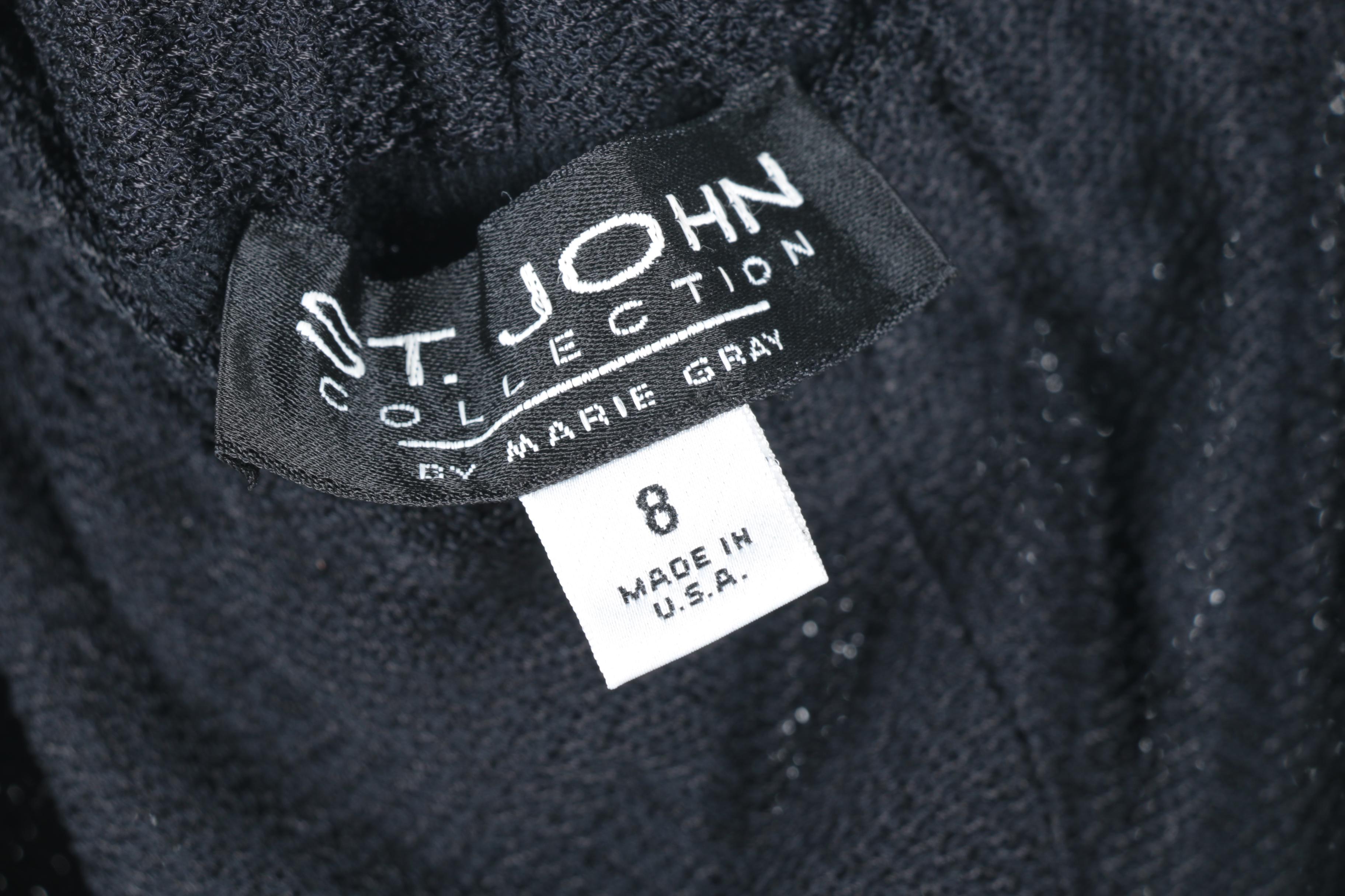 Women's Black Knit Mix and Match Separates Including St. John Collection by Marie Gray