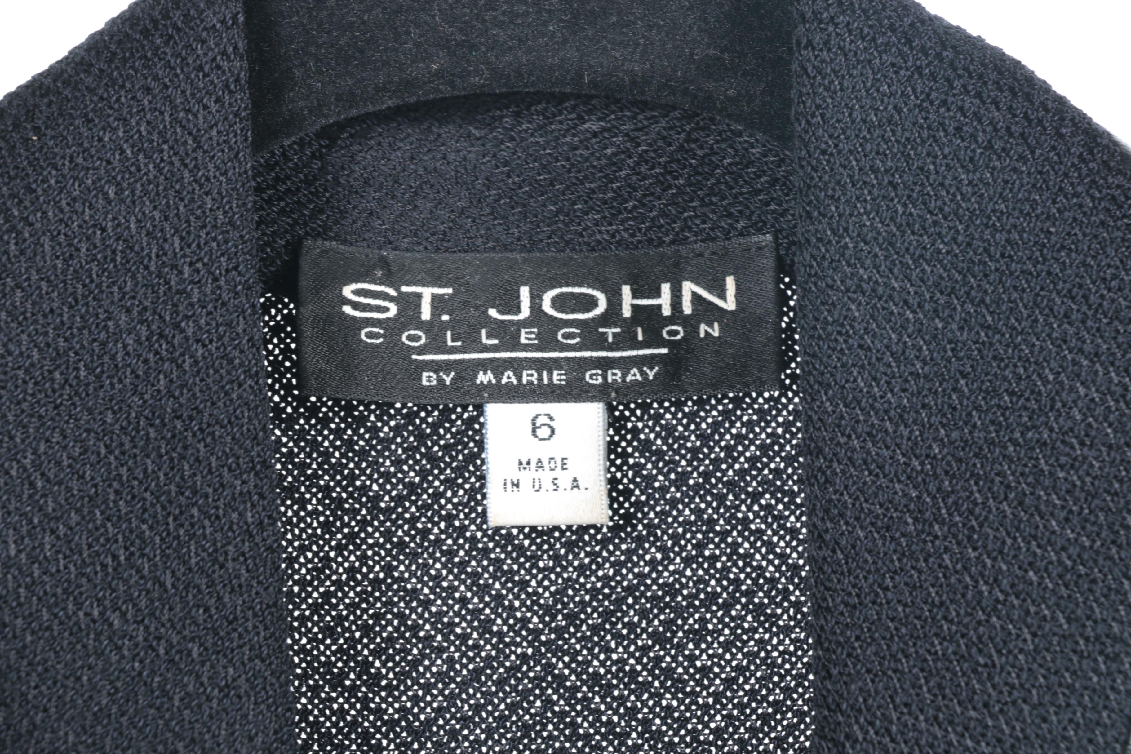 Women's Black Knit Mix and Match Separates Including St. John Collection by Marie Gray