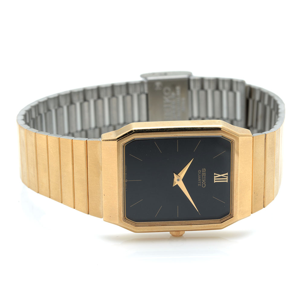 Pair of Lord Elgin and Seiko Gold Tone Watches