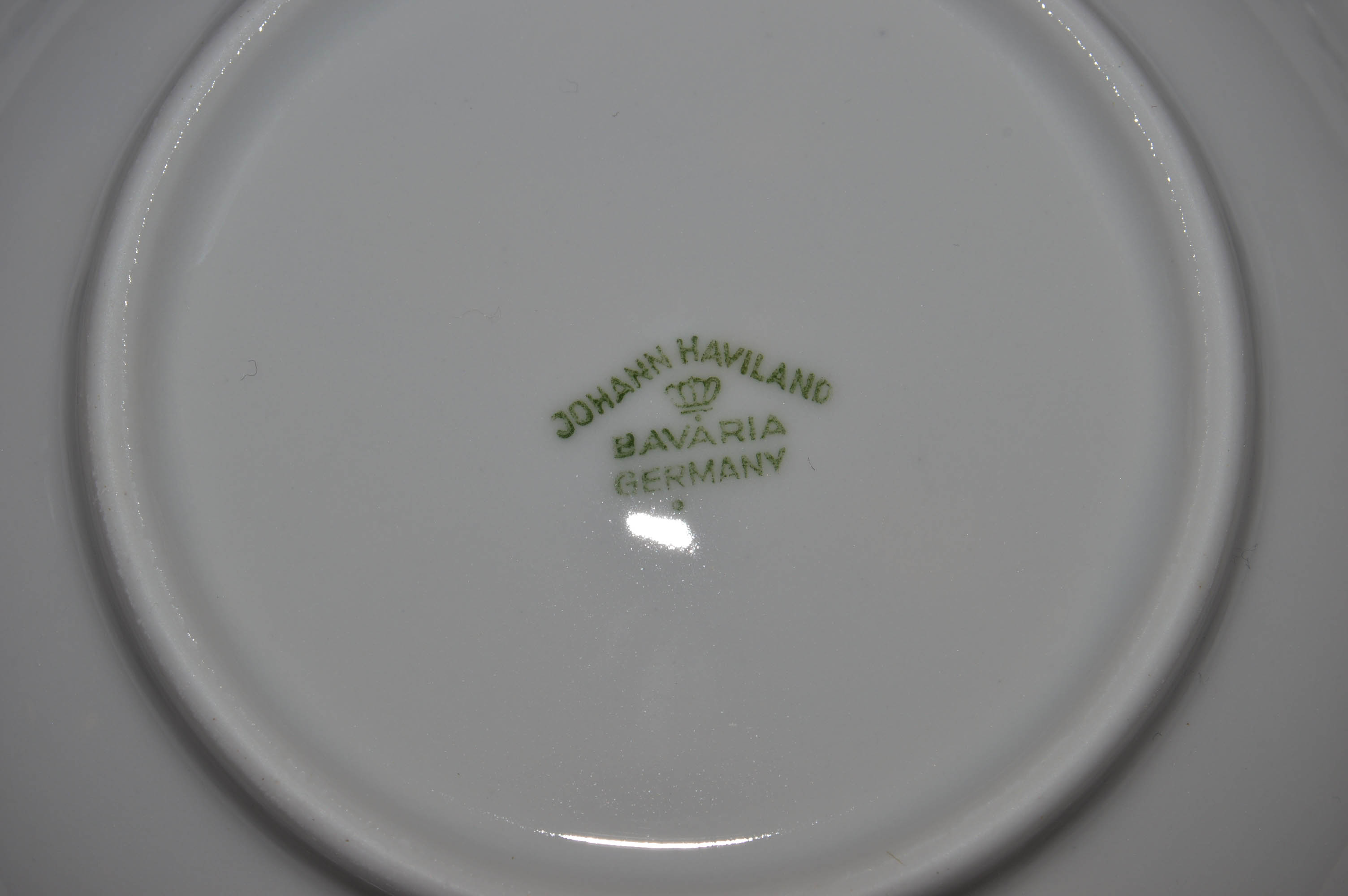 Set of Johann Haviland "Blue Garland" Dinnerware and Stemware