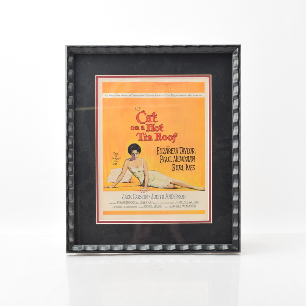 Original "Cat on a Hot Tin Roof" Movie Advertisement