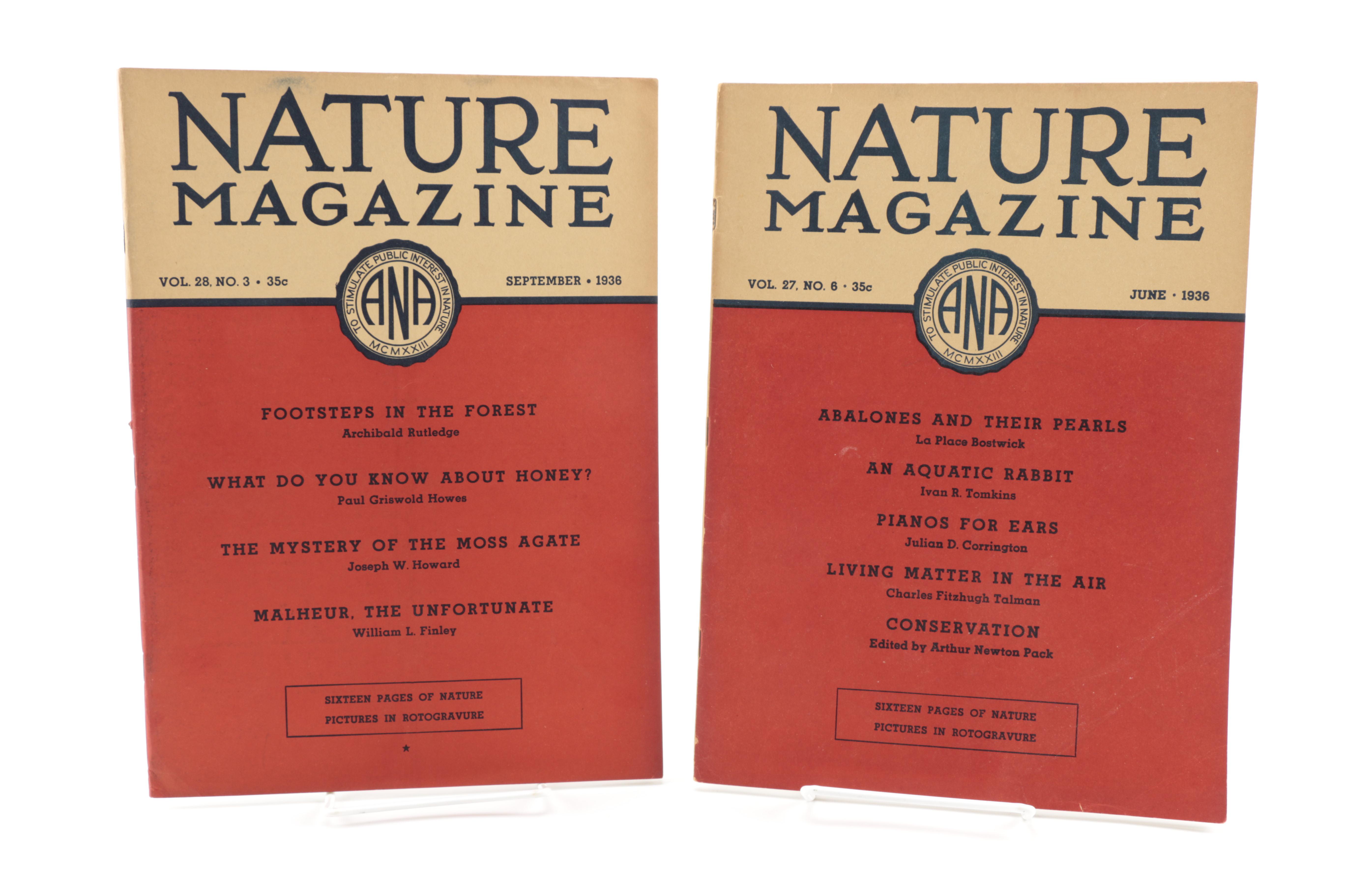 Fourteen Issues of "Nature Magazine"