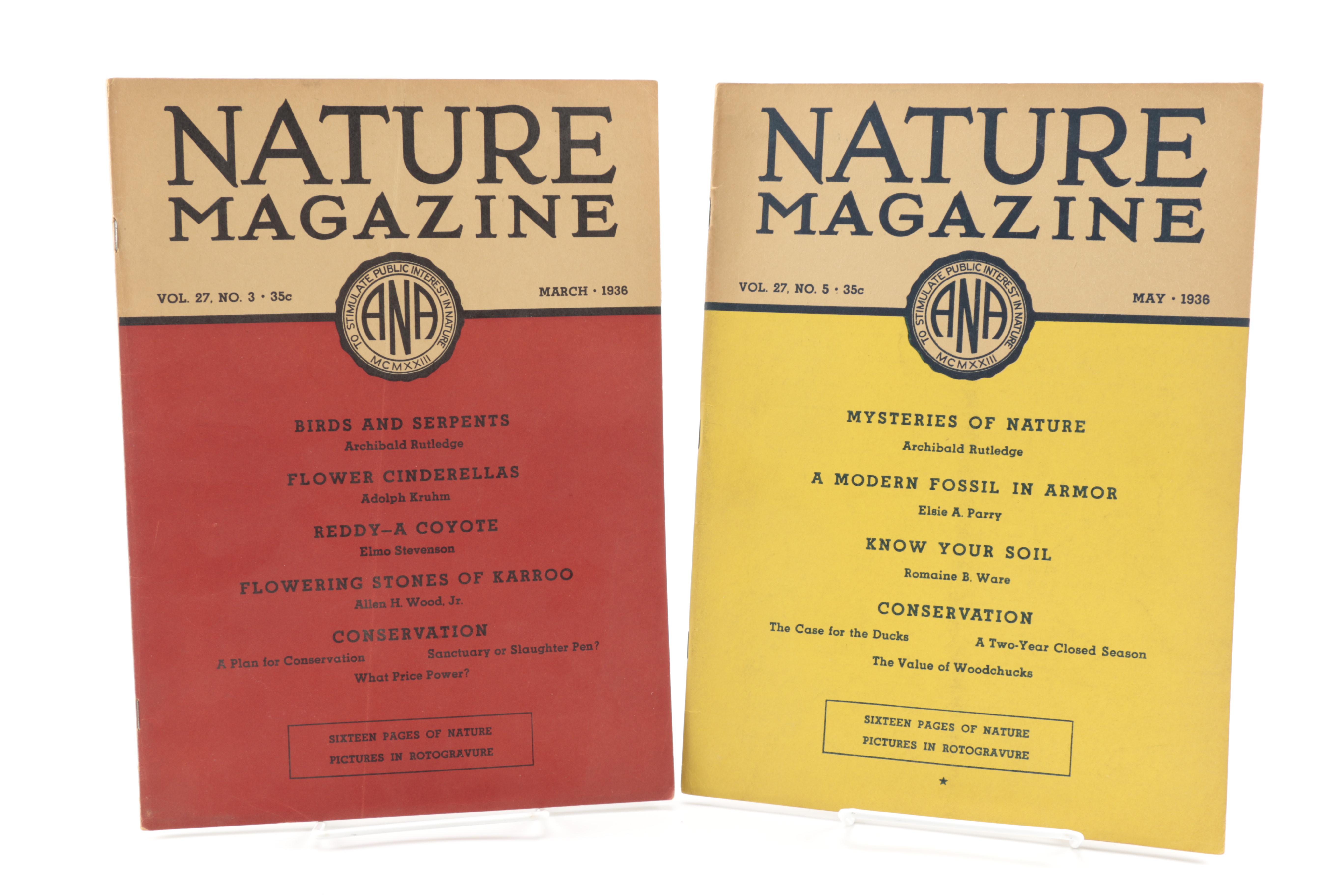 Fourteen Issues of "Nature Magazine"