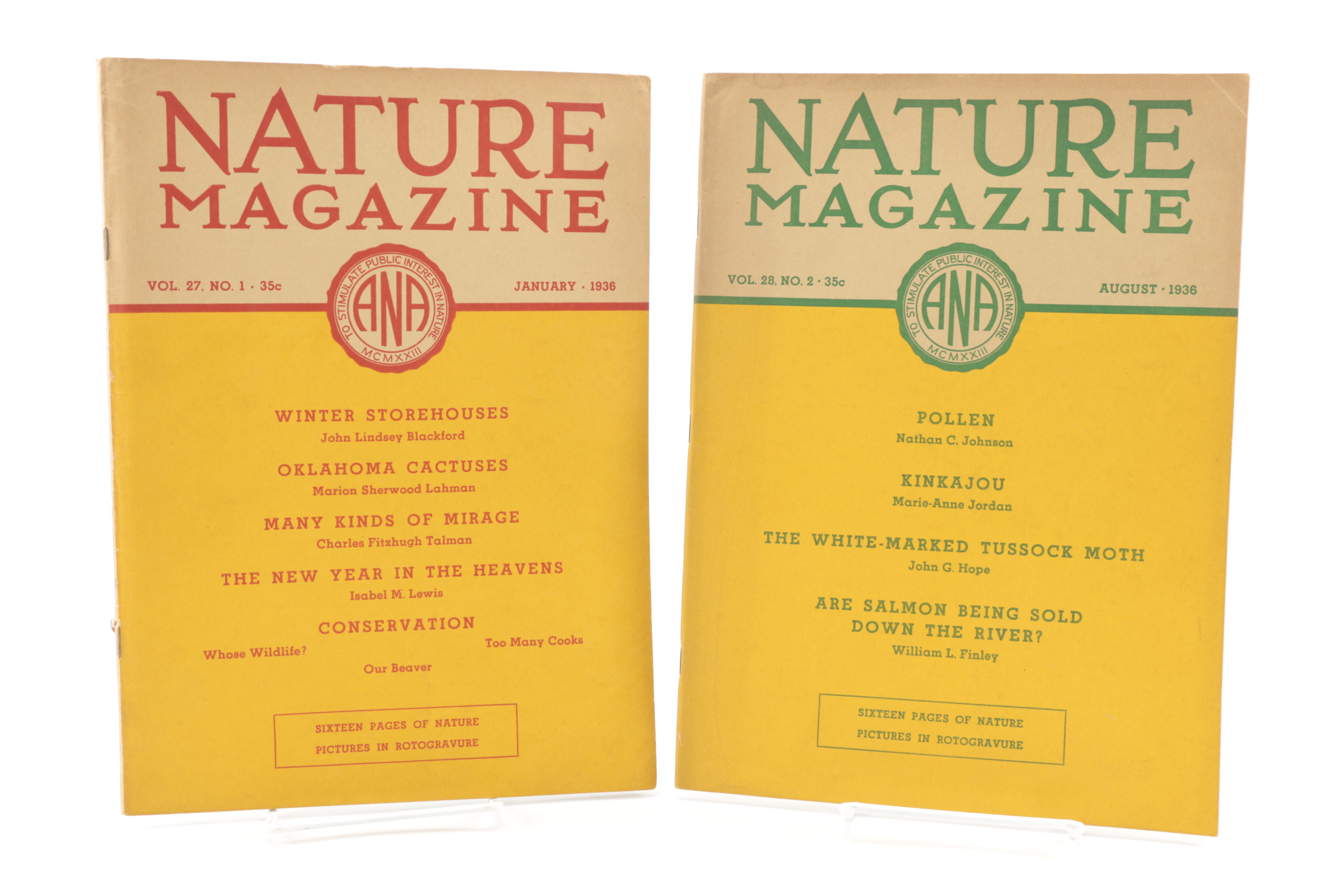 Fourteen Issues of "Nature Magazine"
