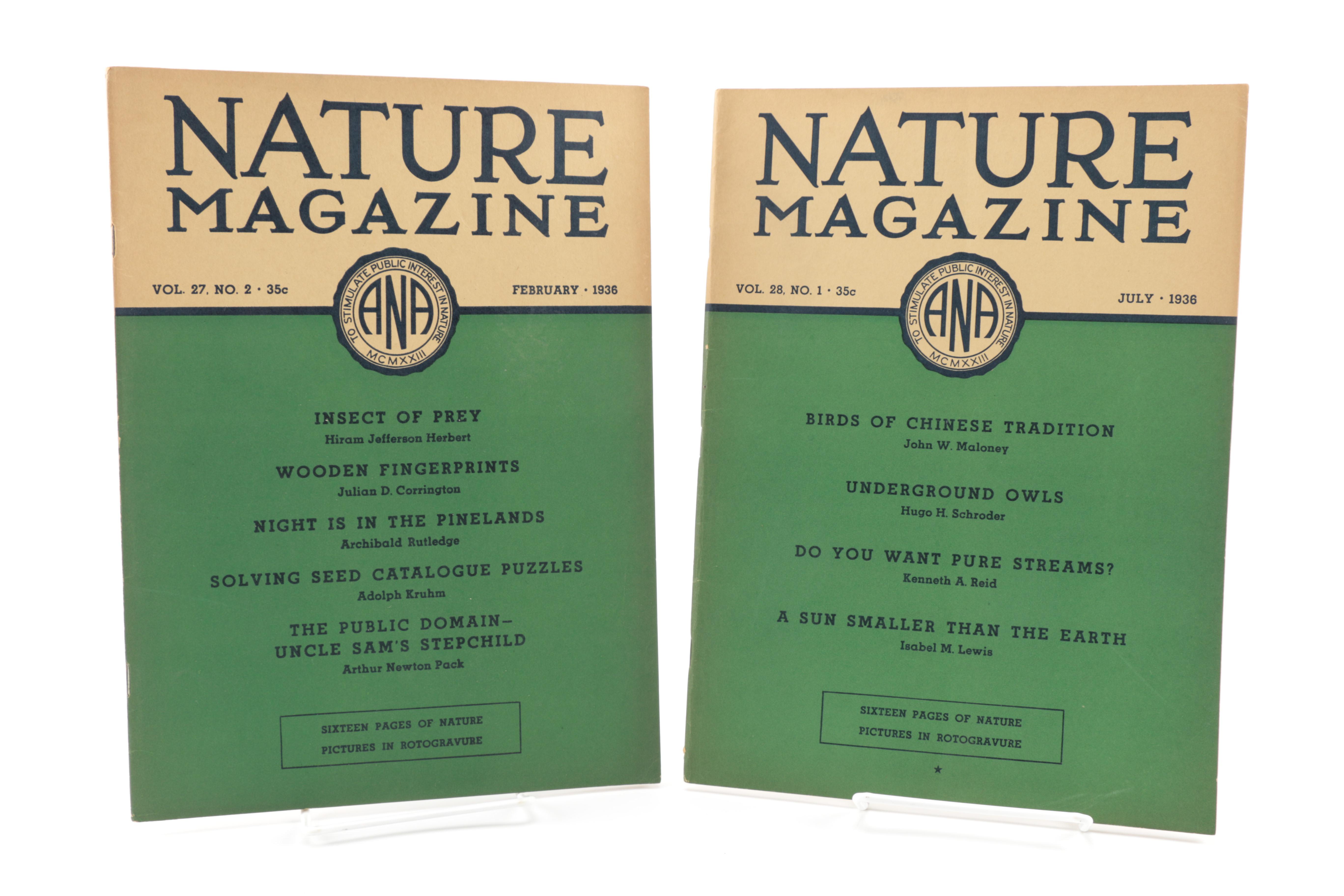 Fourteen Issues of "Nature Magazine"