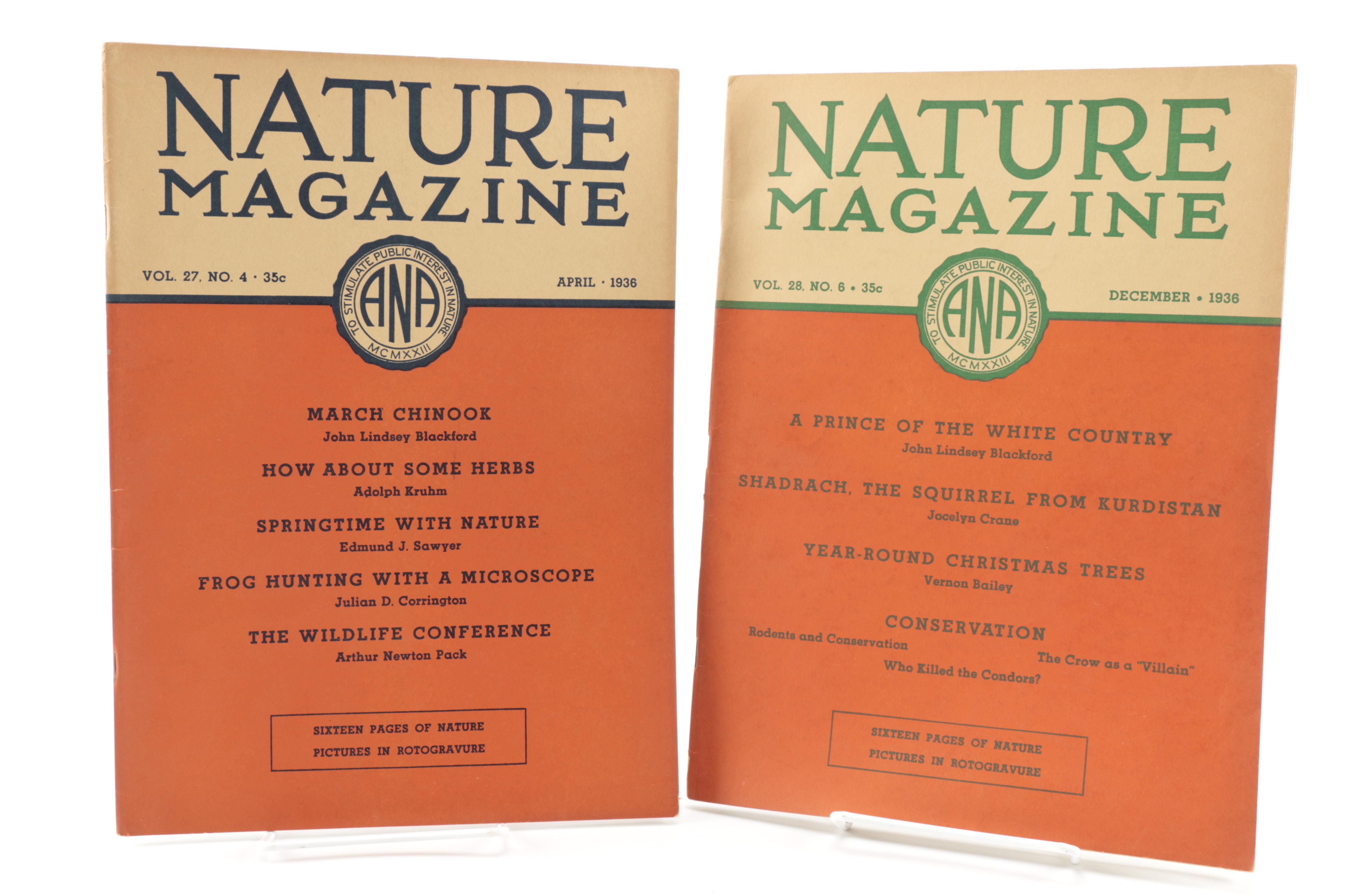 Fourteen Issues of "Nature Magazine"