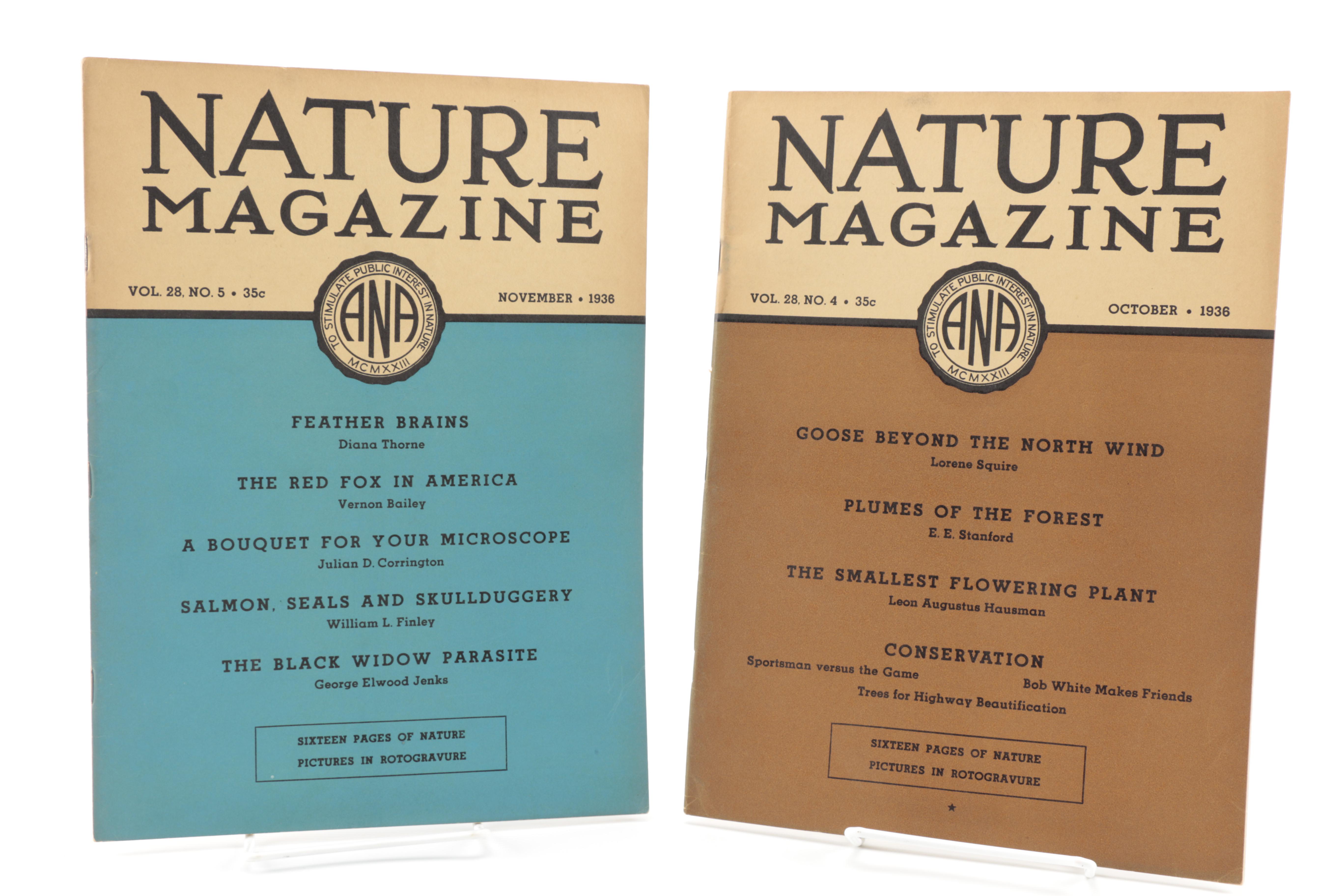 Fourteen Issues of "Nature Magazine"