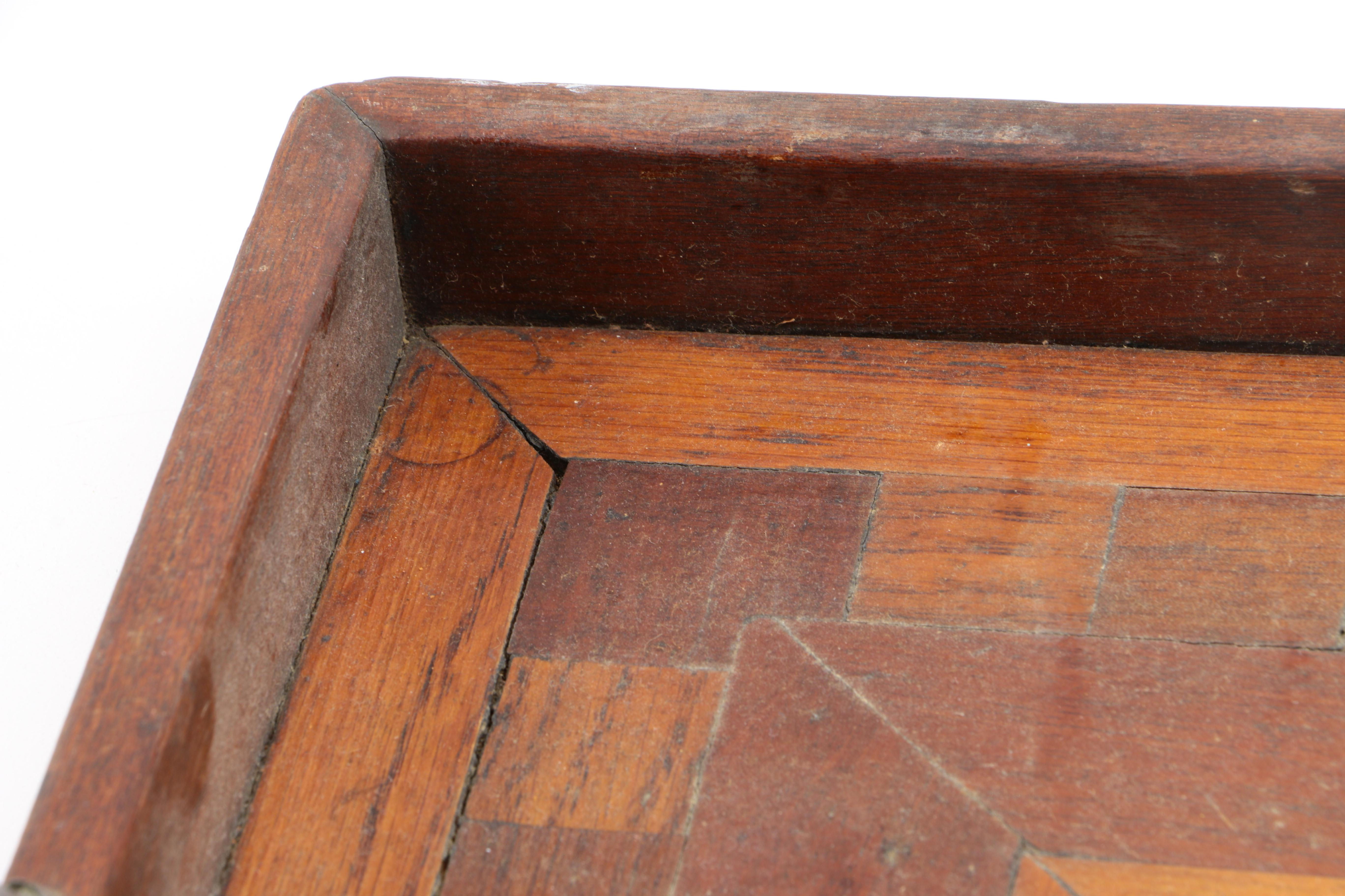 Inlaid Marquetry Wooden Tray